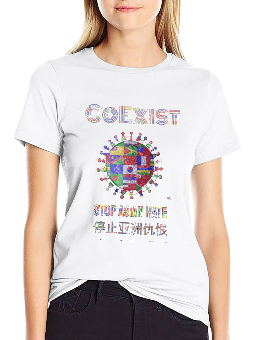 Coexist Stop Asian Hate T-Shirt