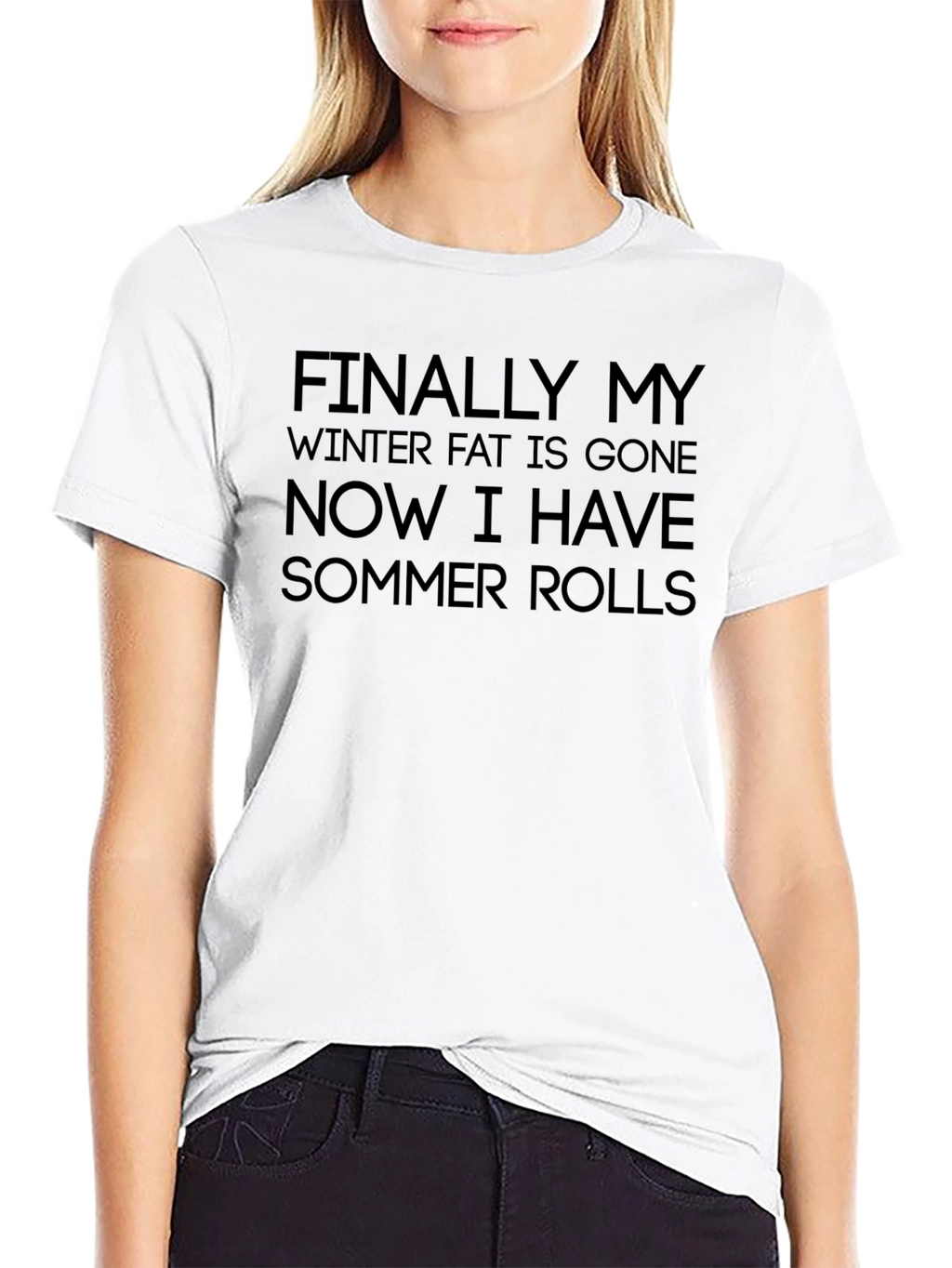 Summer Rolls Graphic T-Shirt - Humorous Quote Tee