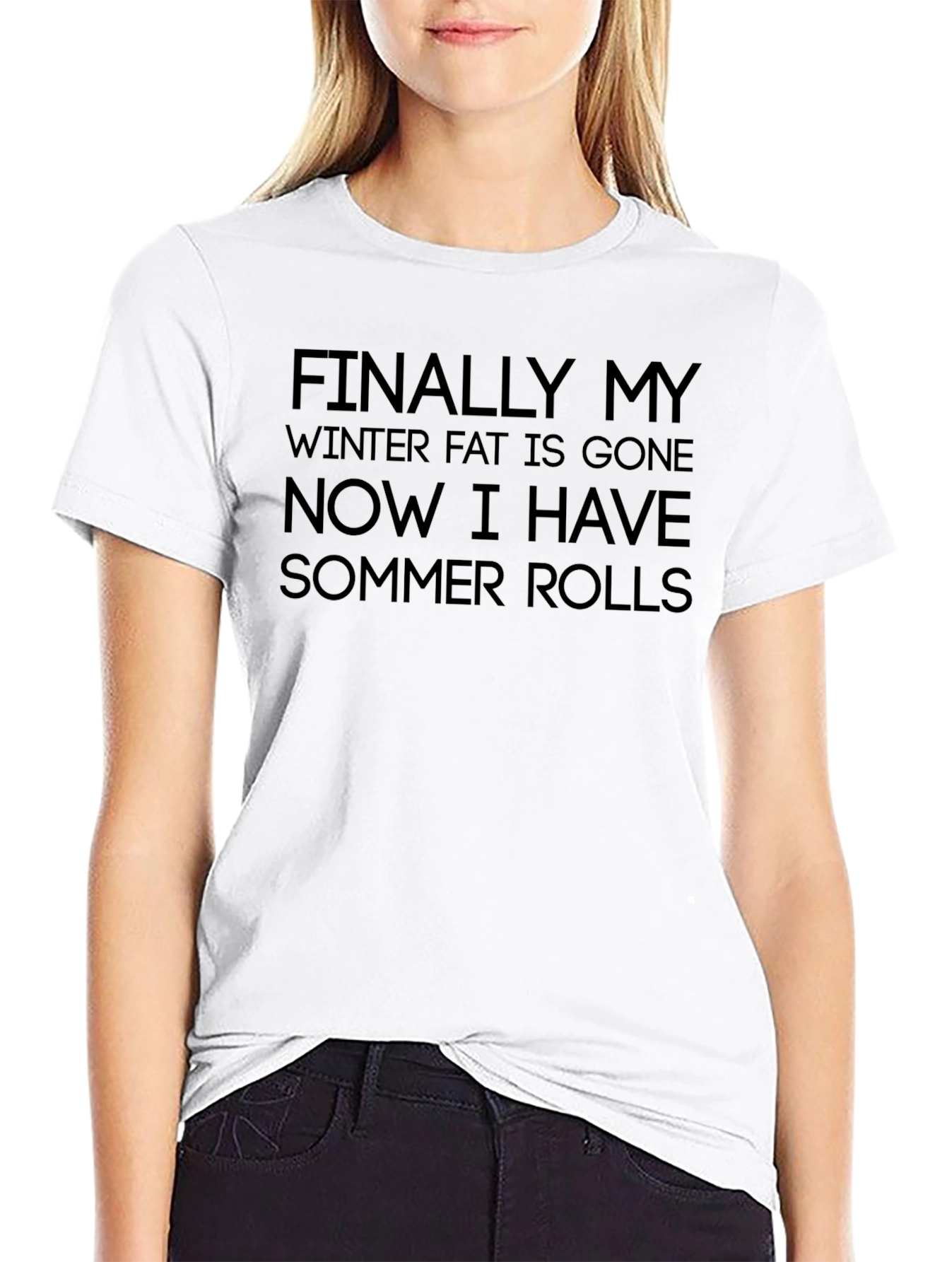 Summer Rolls Graphic T-Shirt - Humorous Quote Tee