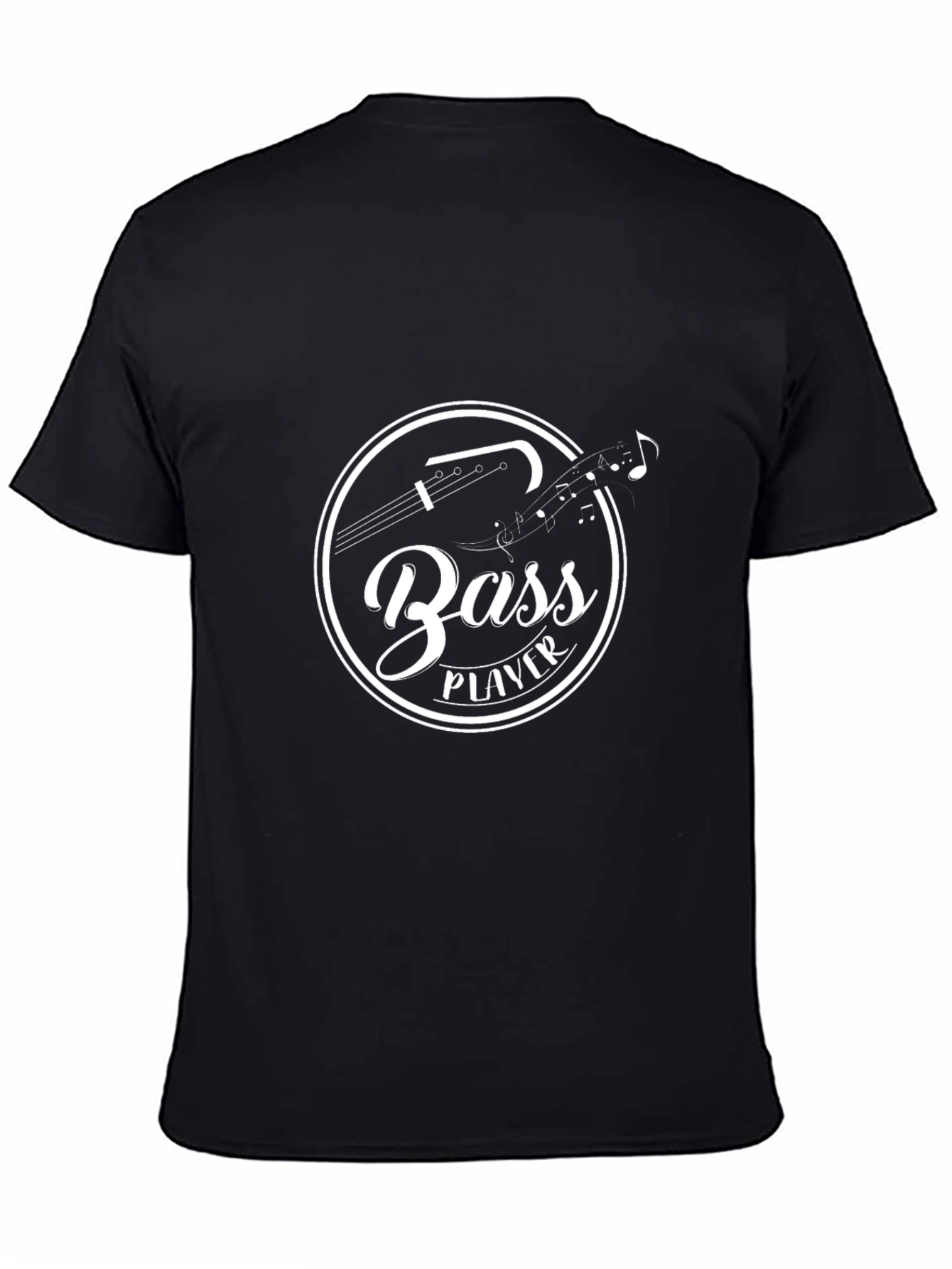 Bass Player T-Shirt - Black Graphic Tee