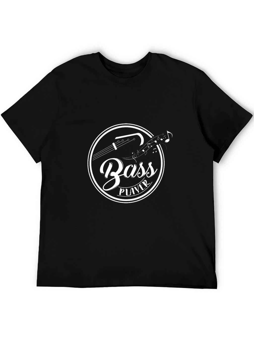 Bass Player T-Shirt - Black Graphic Tee