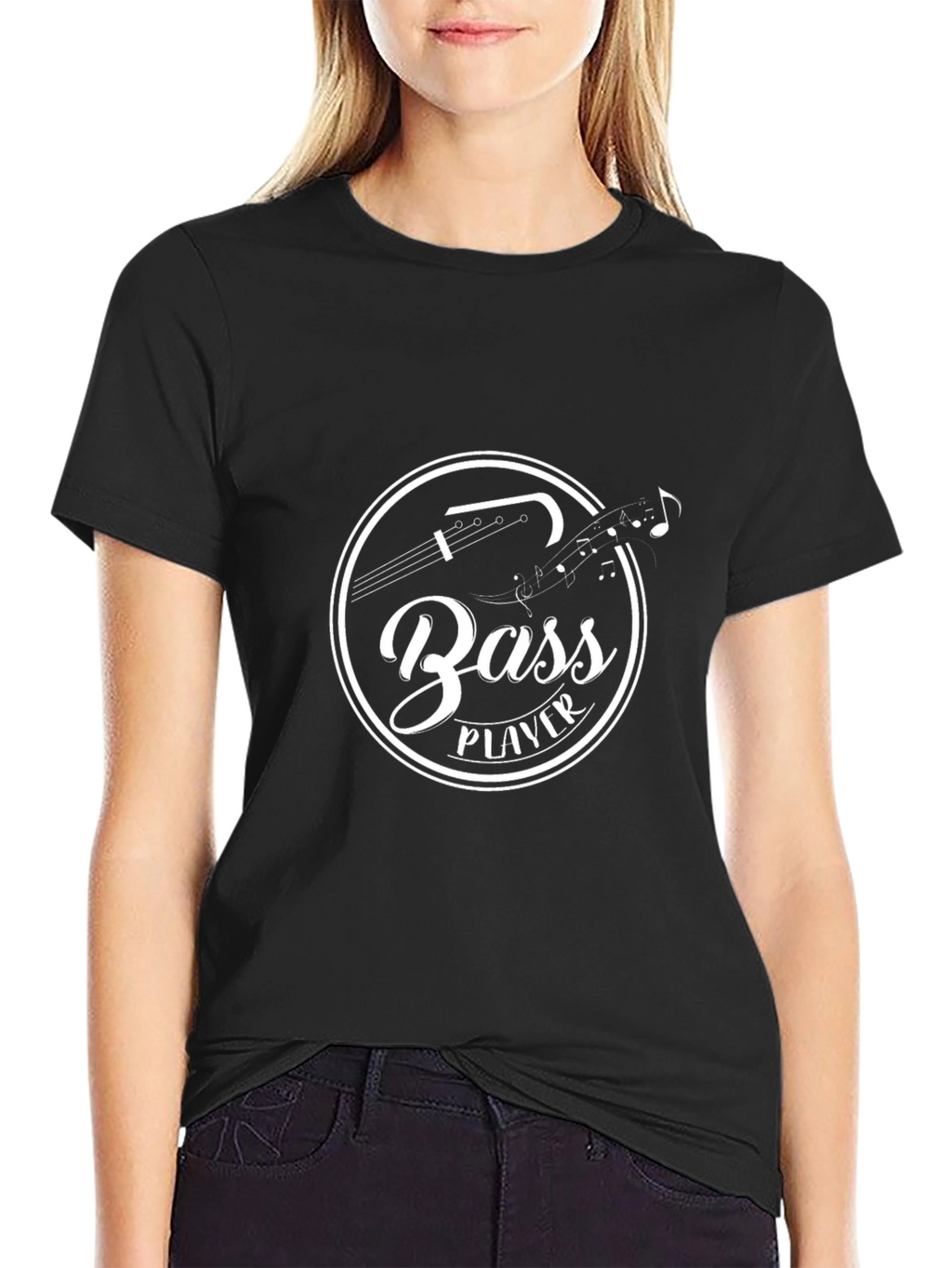 Bass Player T-Shirt - Black Graphic Tee