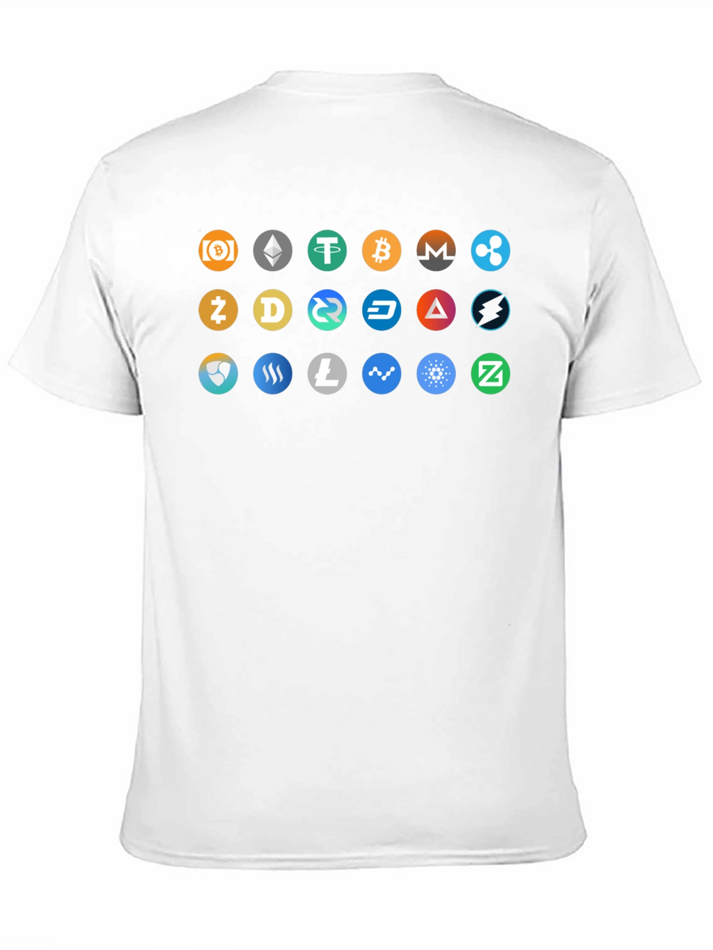 Crypto Currency Icons Black T-Shirt