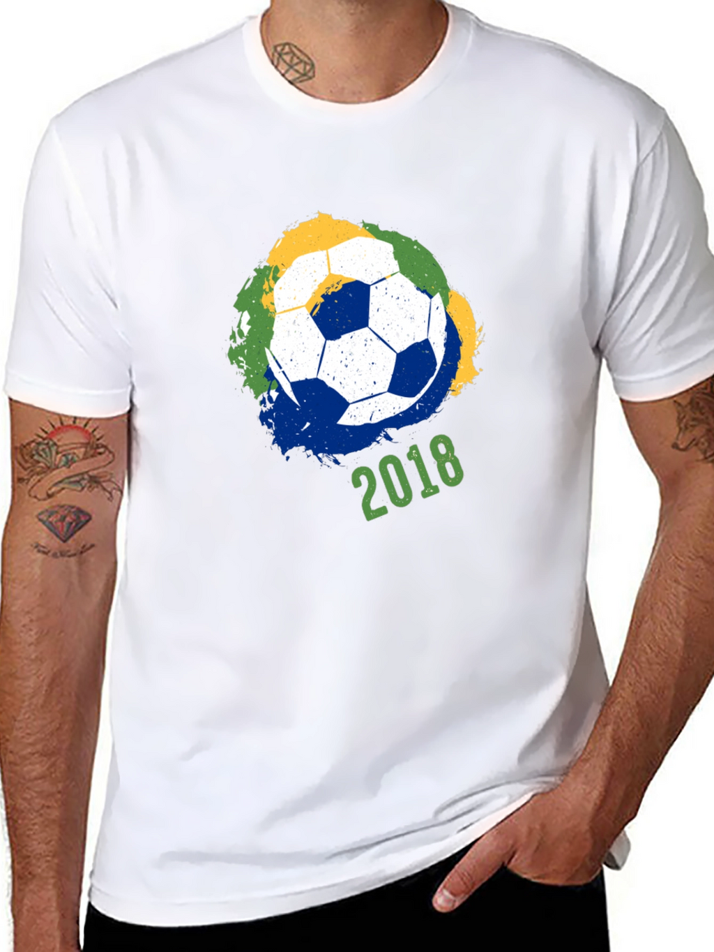Soccer Ball 2018 Graphic Tee - Black