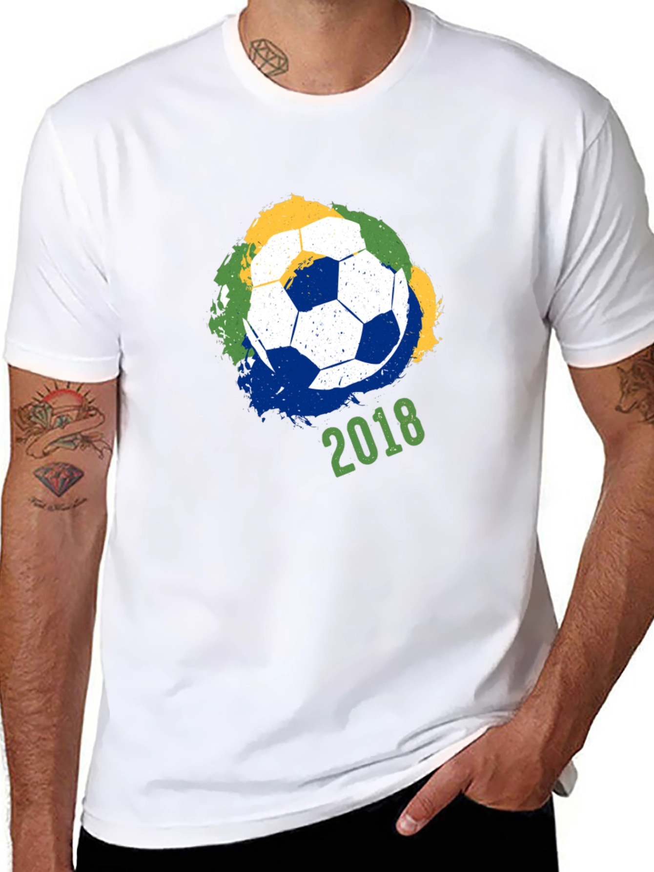 Soccer Ball 2018 Graphic Tee - Black