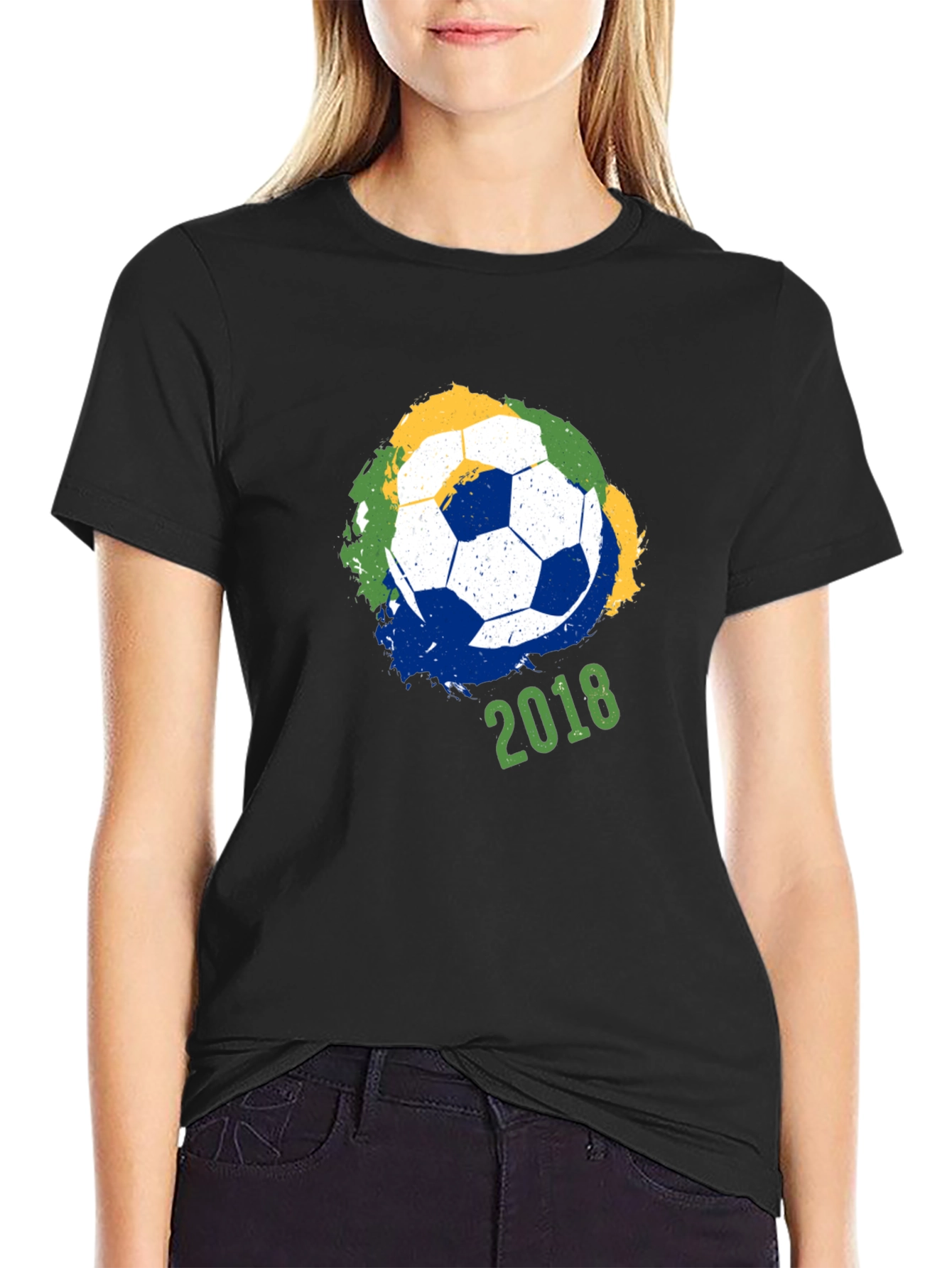 Soccer Ball 2018 Graphic Tee - Black