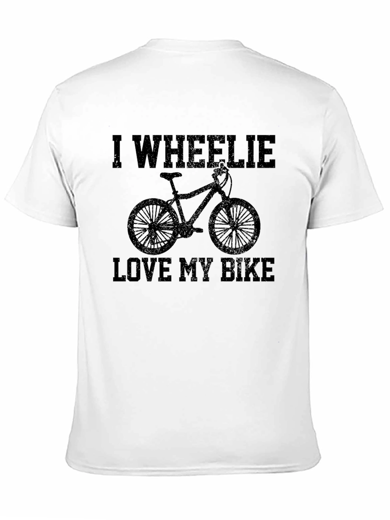 I Wheelie Love My Bike Black Graphic Tee
