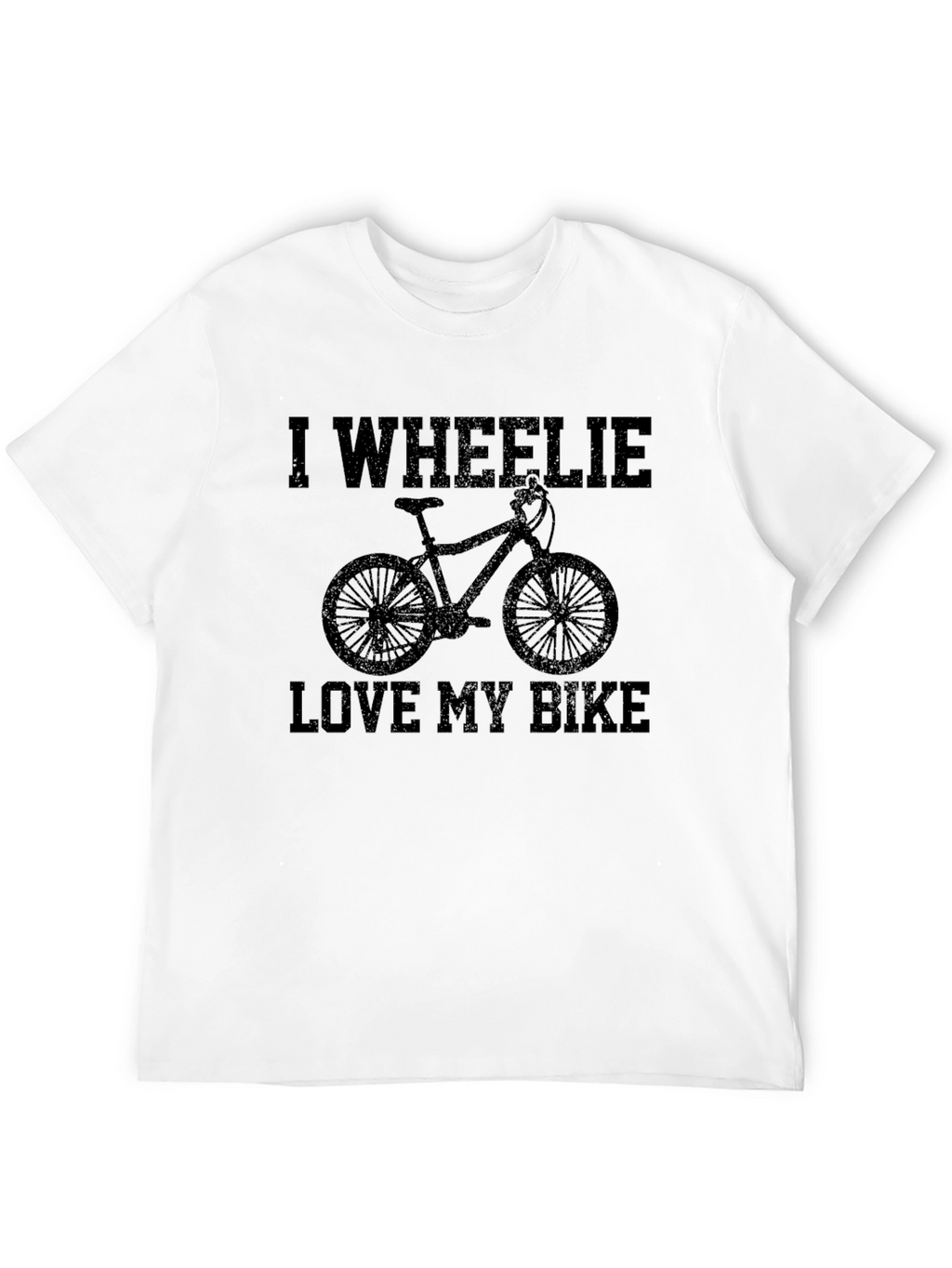 I Wheelie Love My Bike Black Graphic Tee