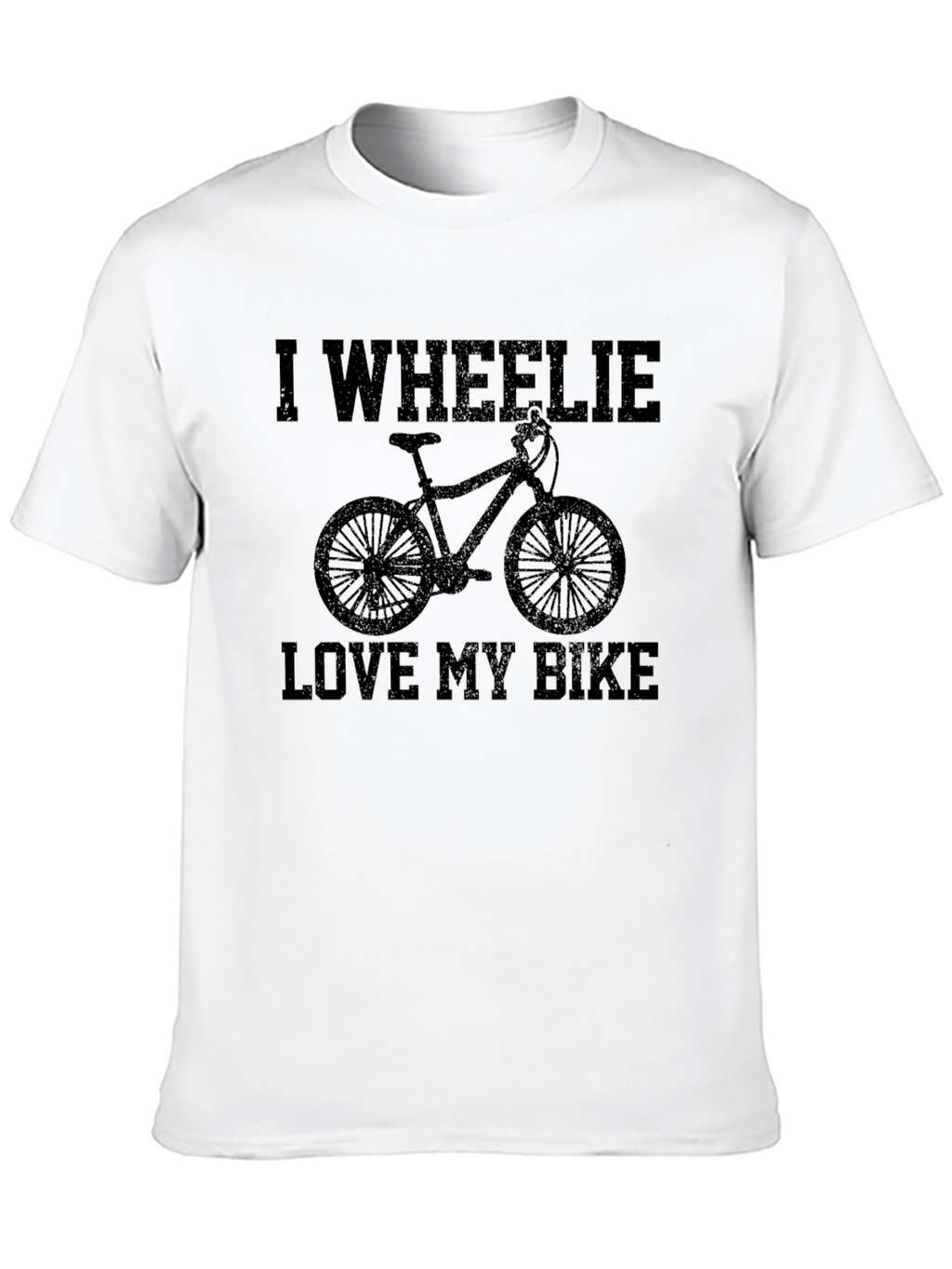 I Wheelie Love My Bike Black Graphic Tee