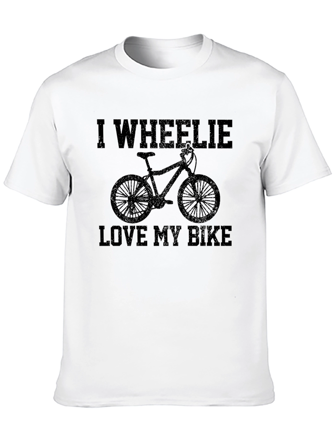 I Wheelie Love My Bike Black Graphic Tee