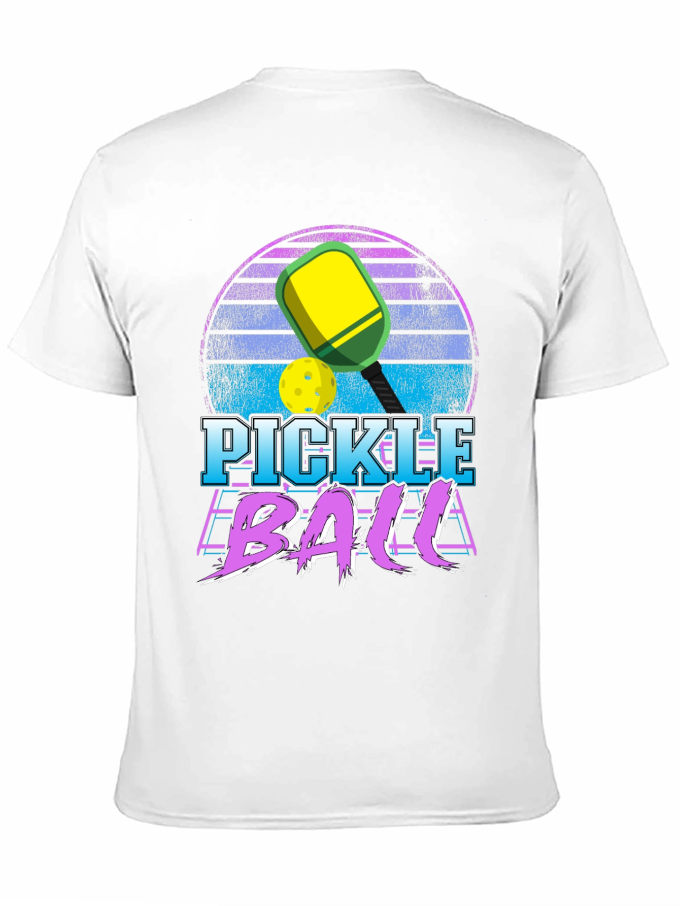 Pickleball Retro Sunset T-Shirt