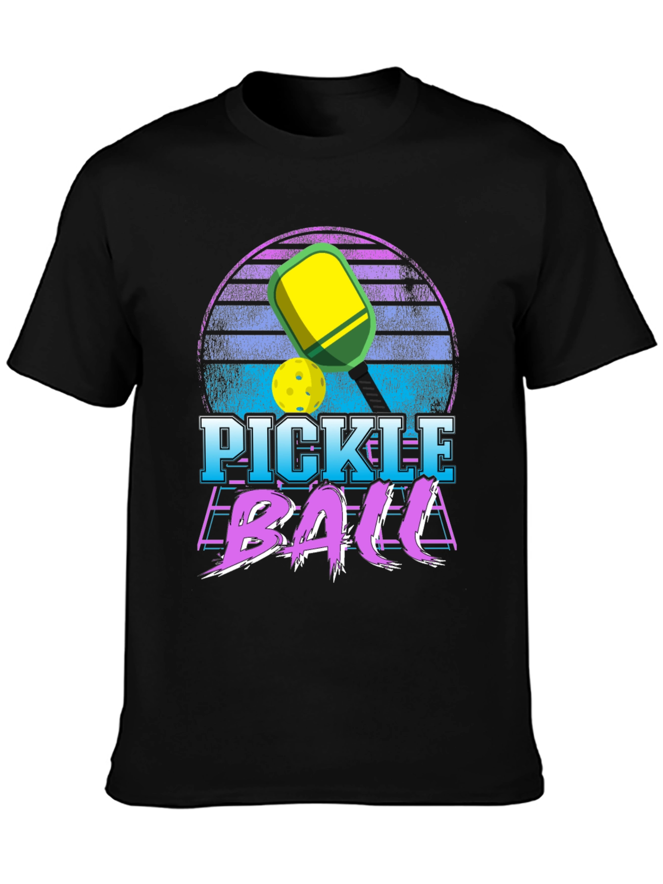 Pickleball Retro Sunset T-Shirt
