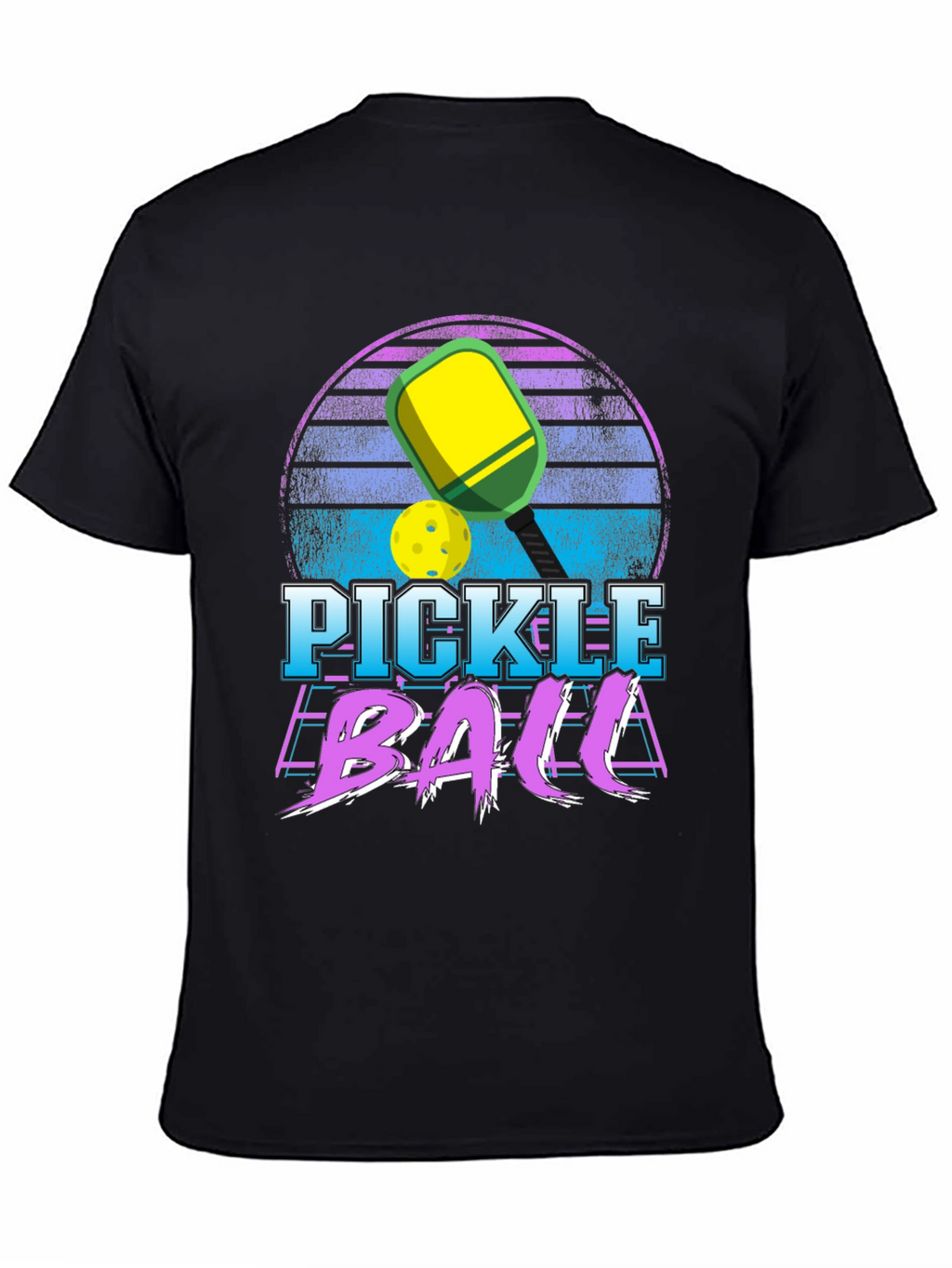Pickleball Retro Sunset T-Shirt
