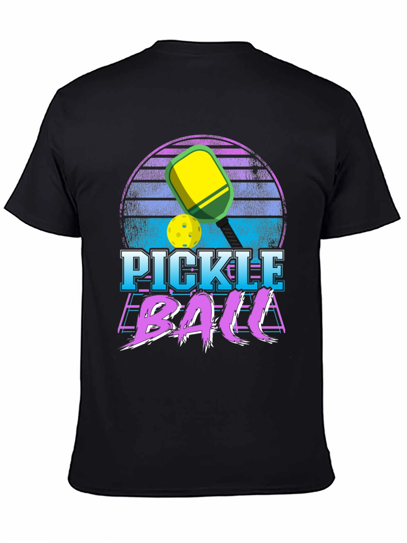 Pickleball Retro Sunset T-Shirt