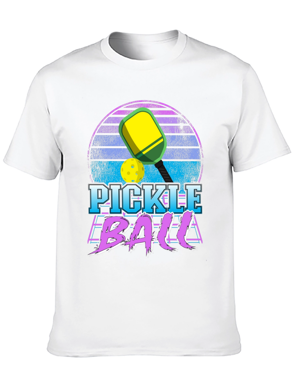 Pickleball Retro Sunset T-Shirt
