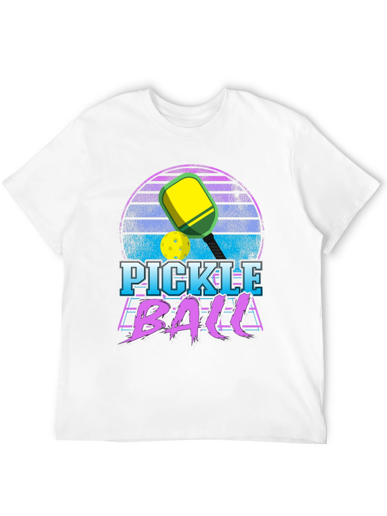 Pickleball Retro Sunset T-Shirt