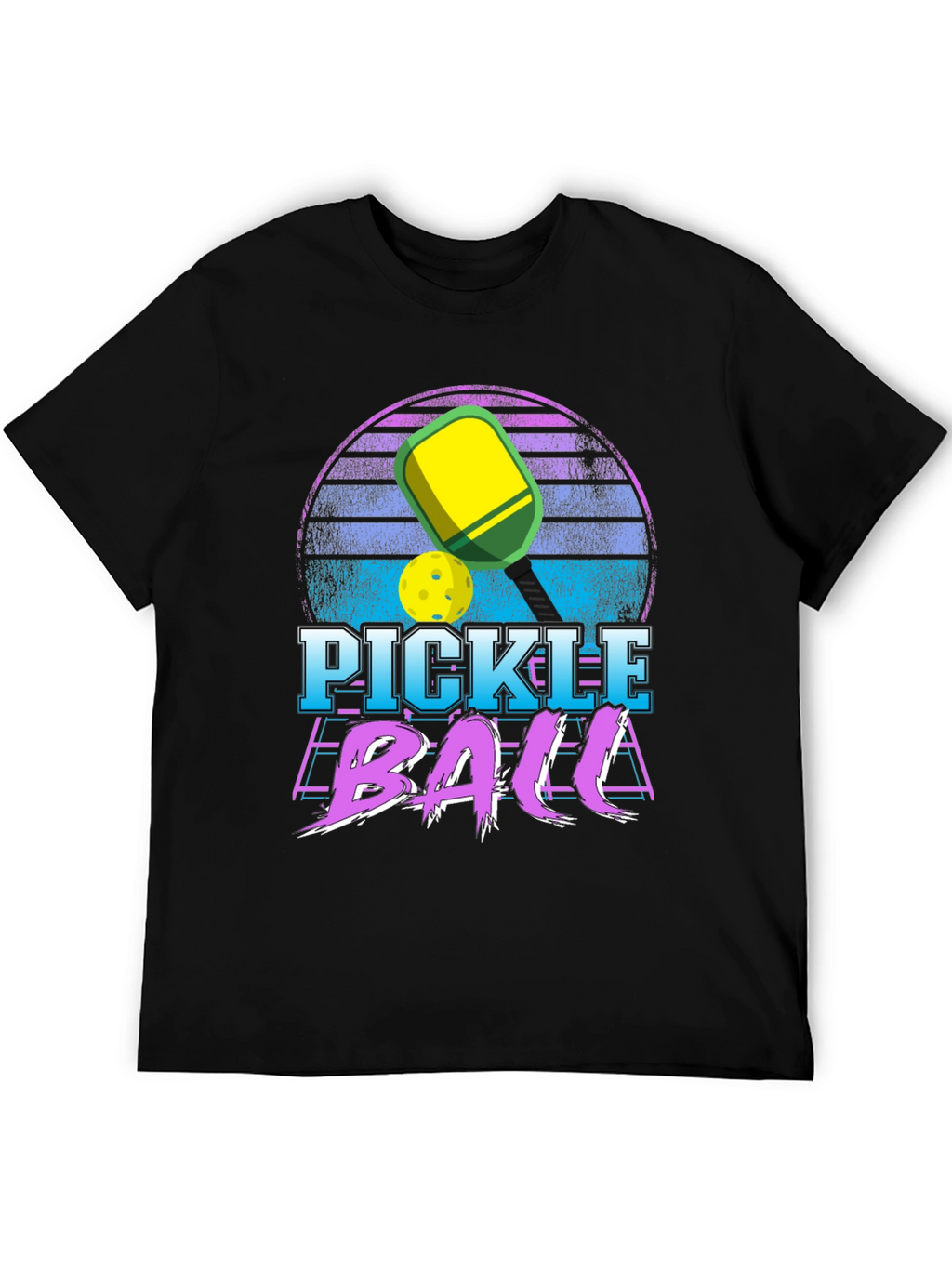 Pickleball Retro Sunset T-Shirt