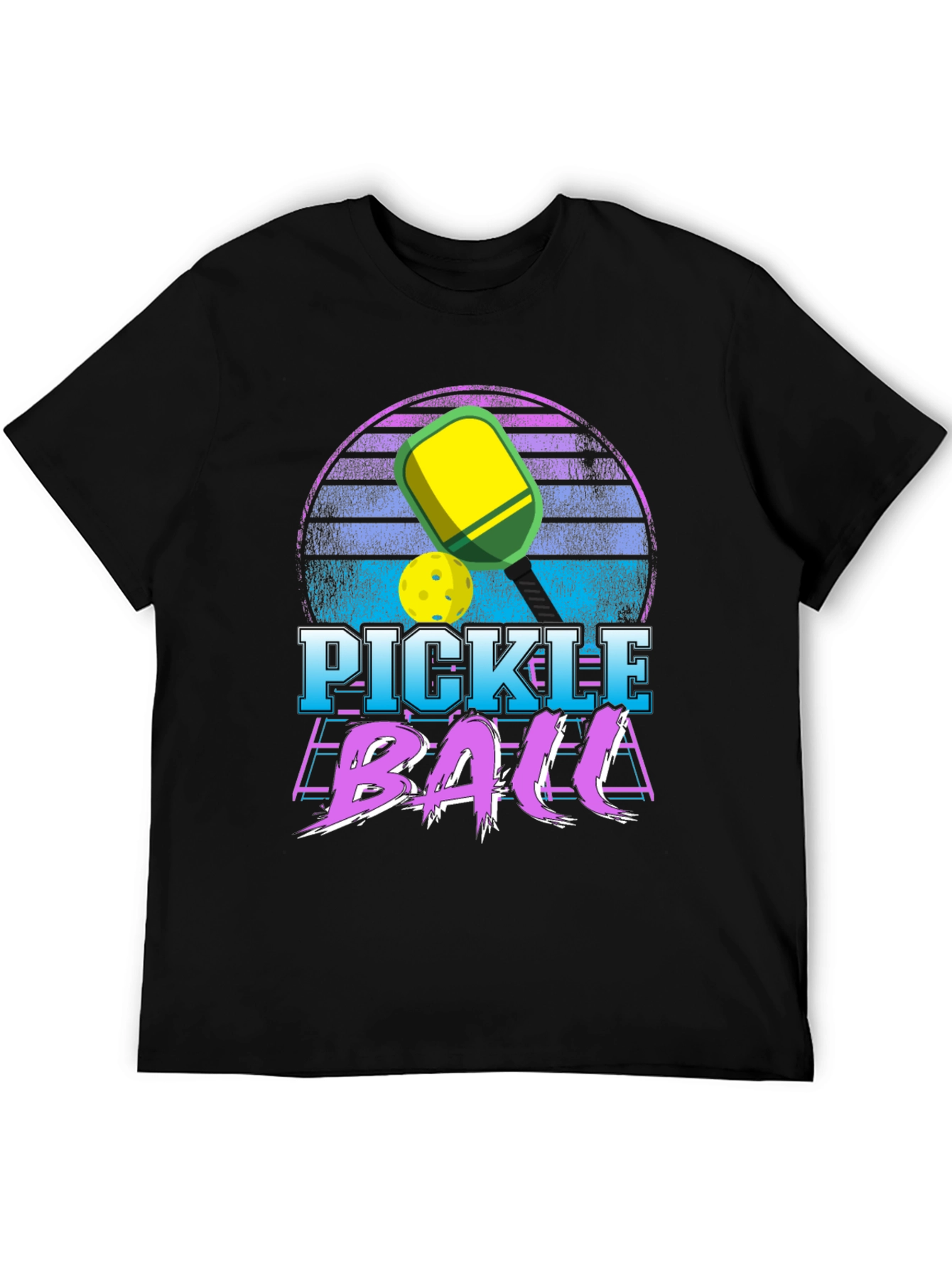 Pickleball Retro Sunset T-Shirt