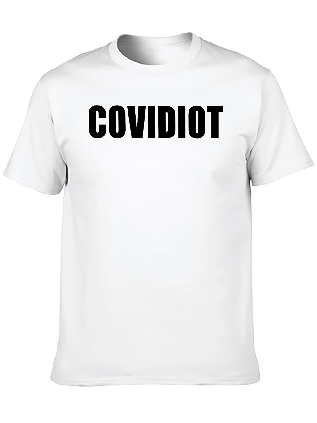COVIDIOT Black T-Shirt - Statement Tee