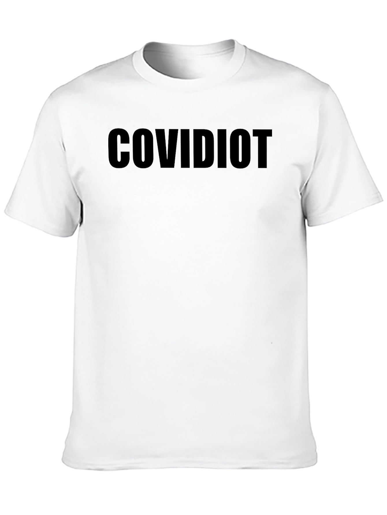 COVIDIOT Black T-Shirt - Statement Tee