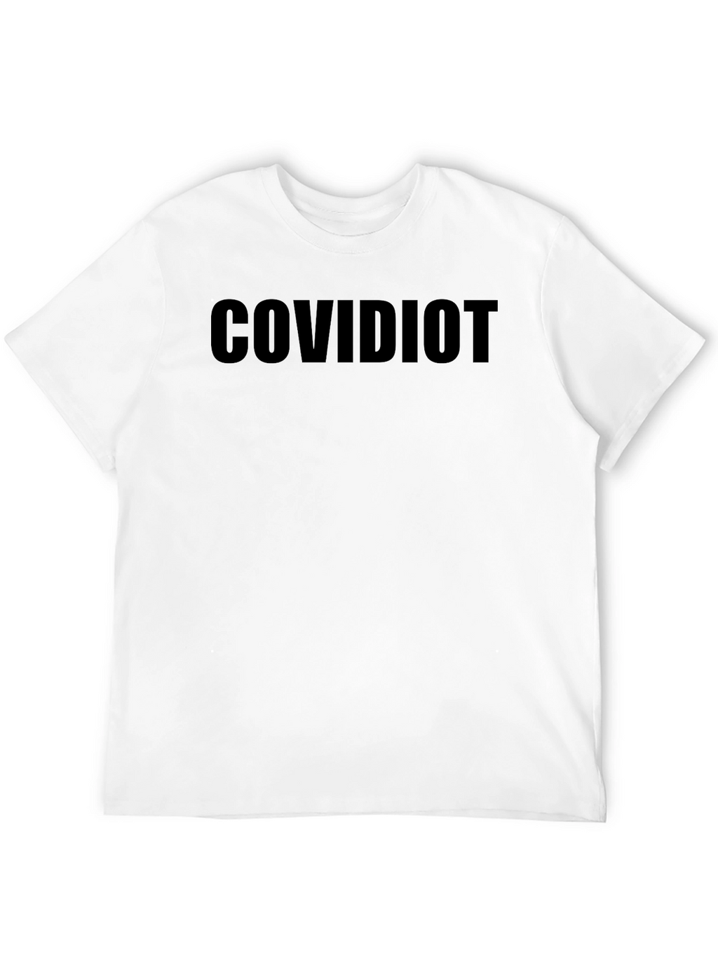 COVIDIOT Black T-Shirt - Statement Tee