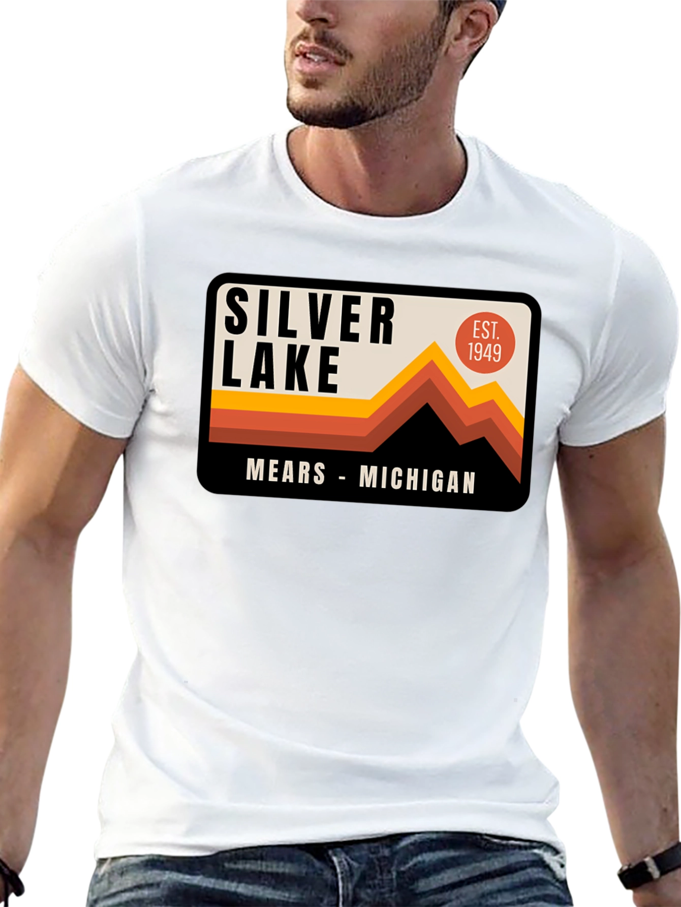 Silver Lake Michigan Retro T-Shirt