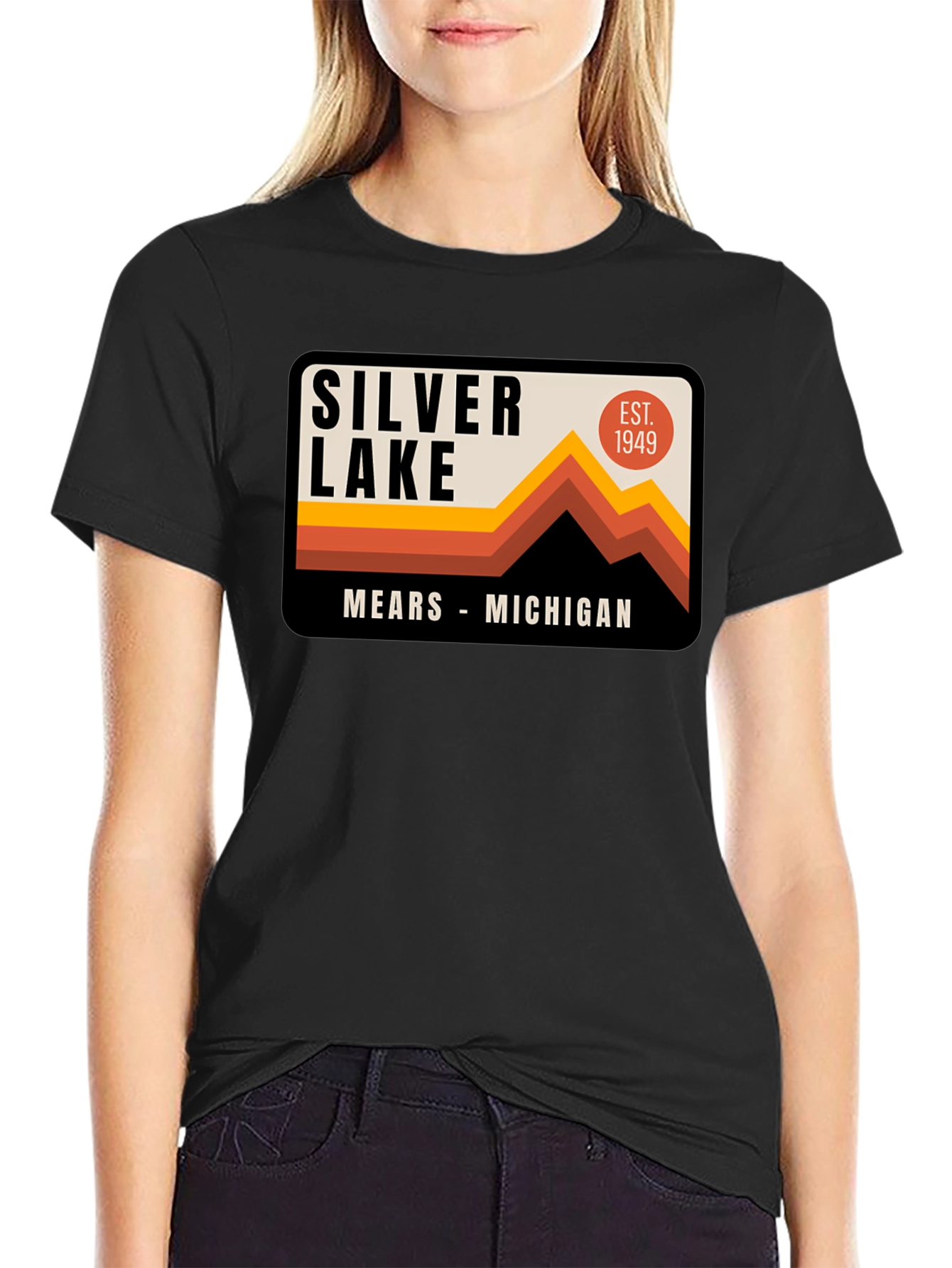 Silver Lake Michigan Retro T-Shirt