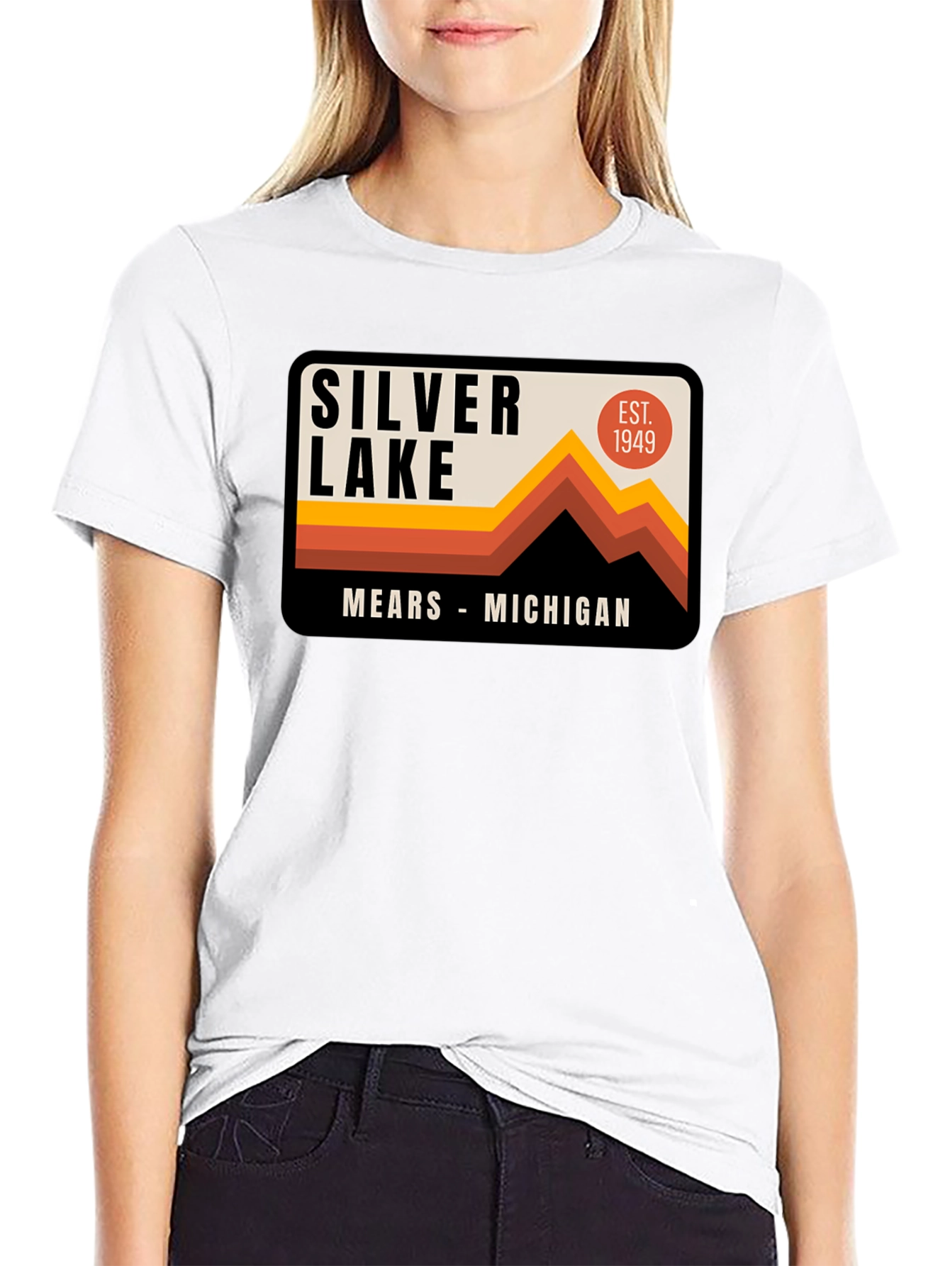 Silver Lake Michigan Retro T-Shirt