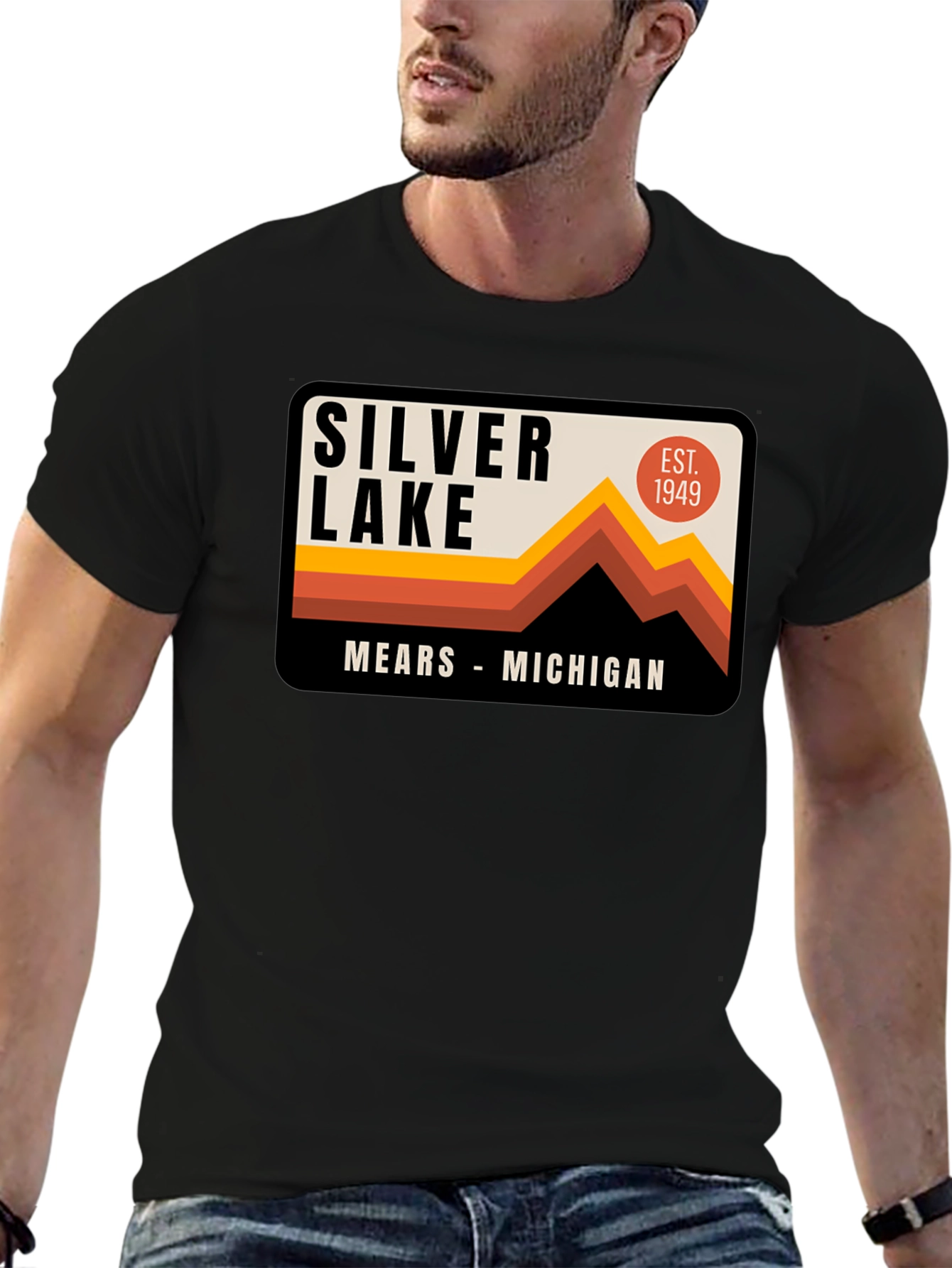 Silver Lake Michigan Retro T-Shirt