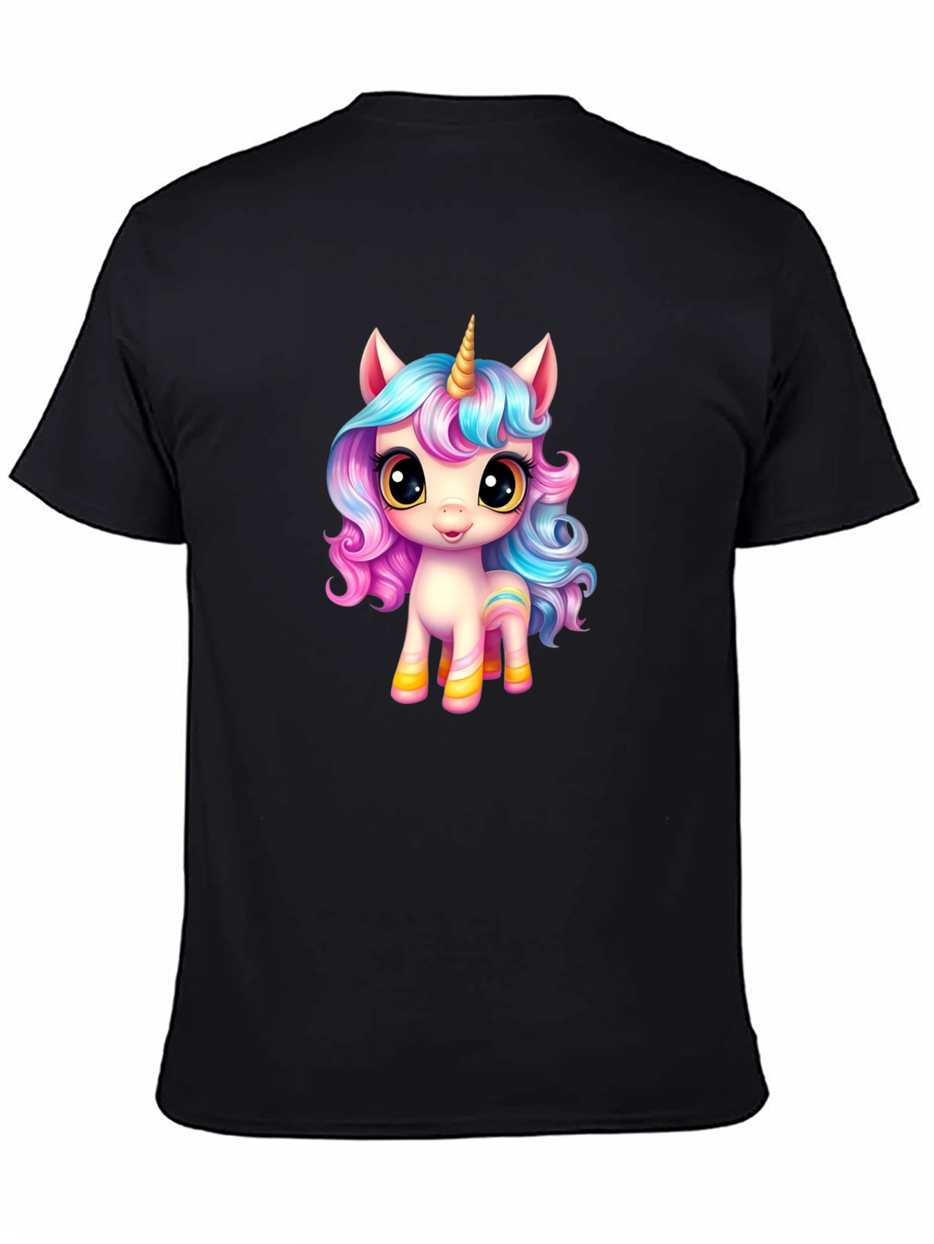 Unicorn Graphic Tee - Mens Black T-Shirt