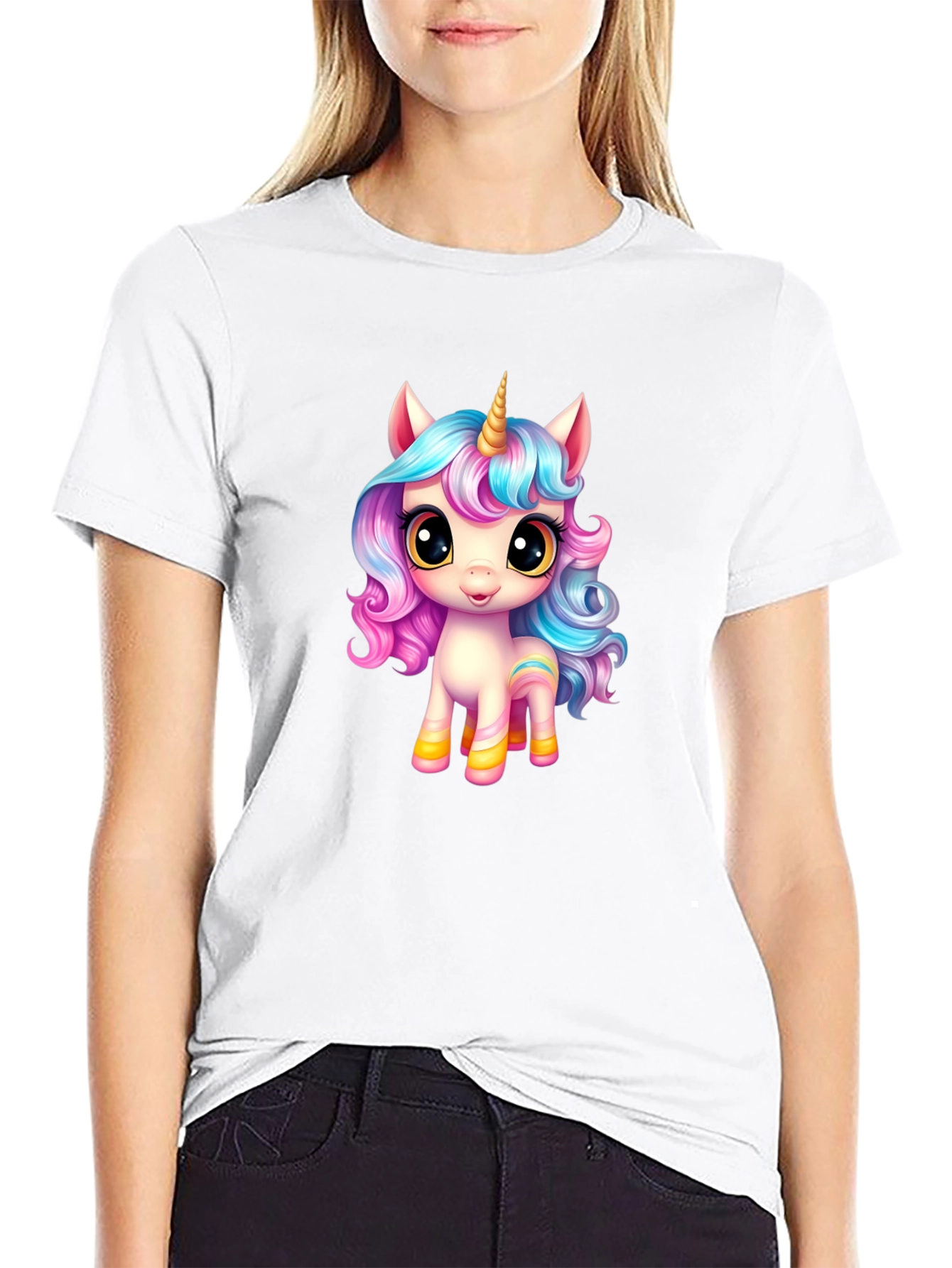 Unicorn Graphic Tee - Mens Black T-Shirt