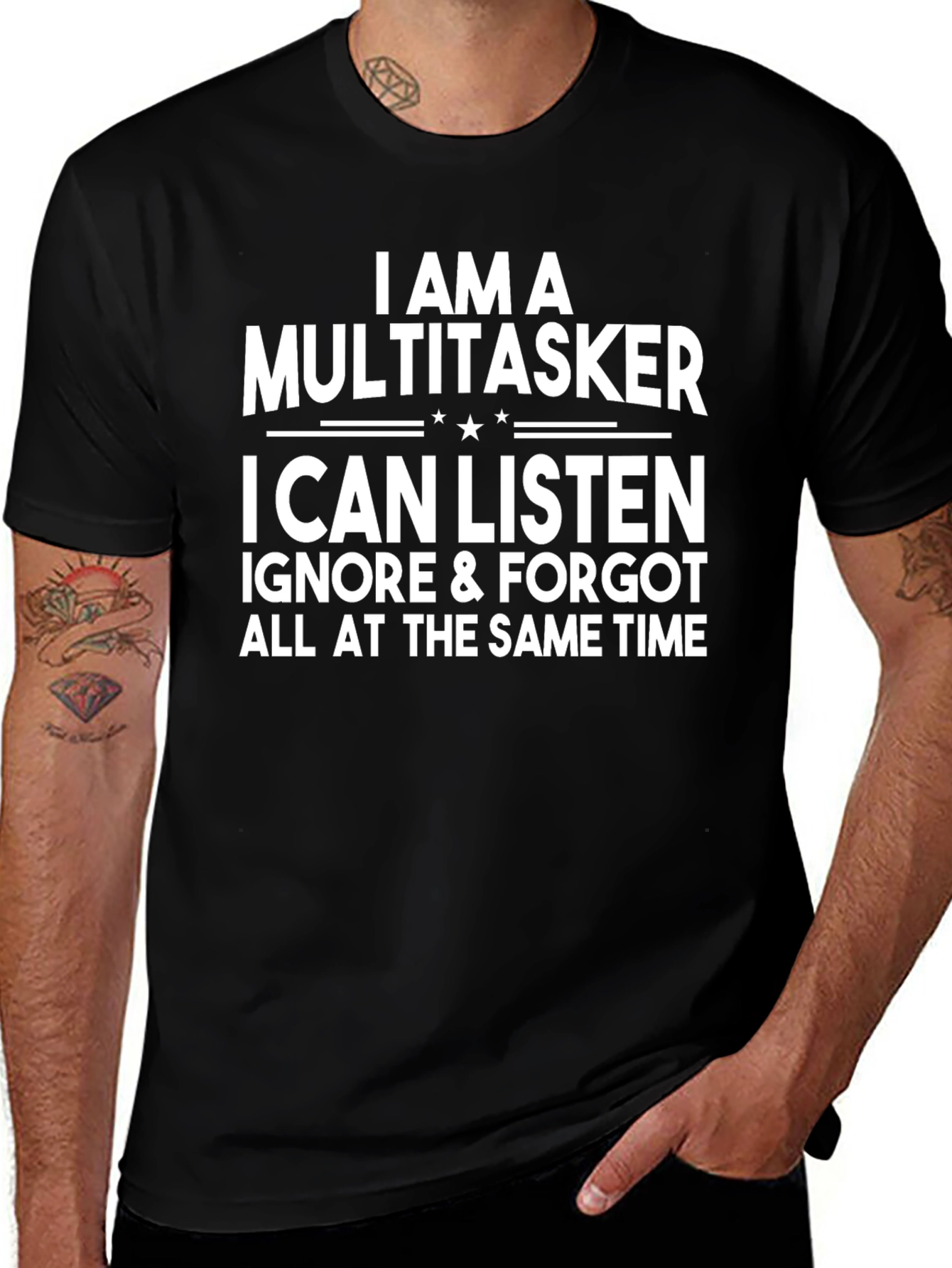 Multitasker Graphic T-Shirt - Funny Statement Tee