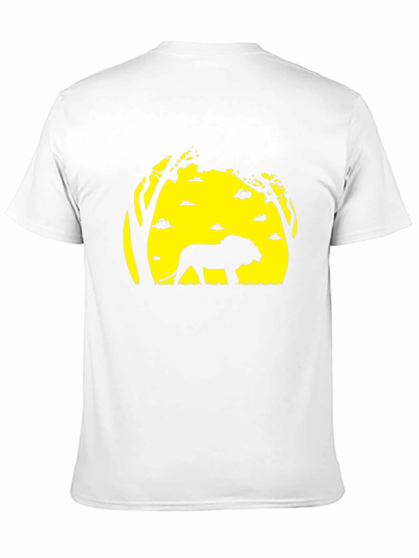 Lion Silhouette Graphic Tee - Black T-Shirt