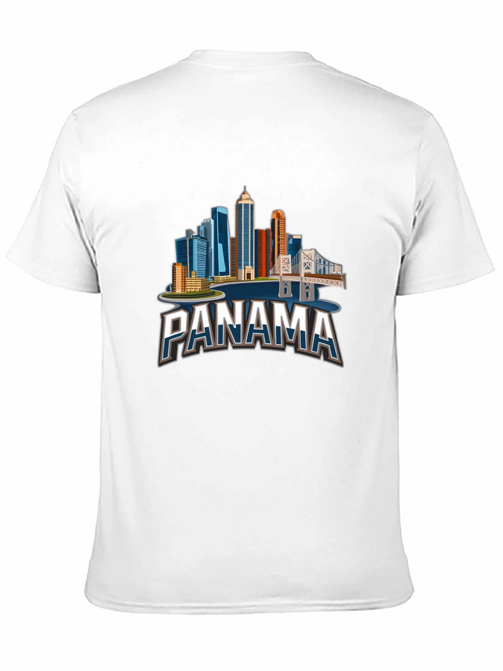 Panama City Skyline T-Shirt - Black Graphic Tee