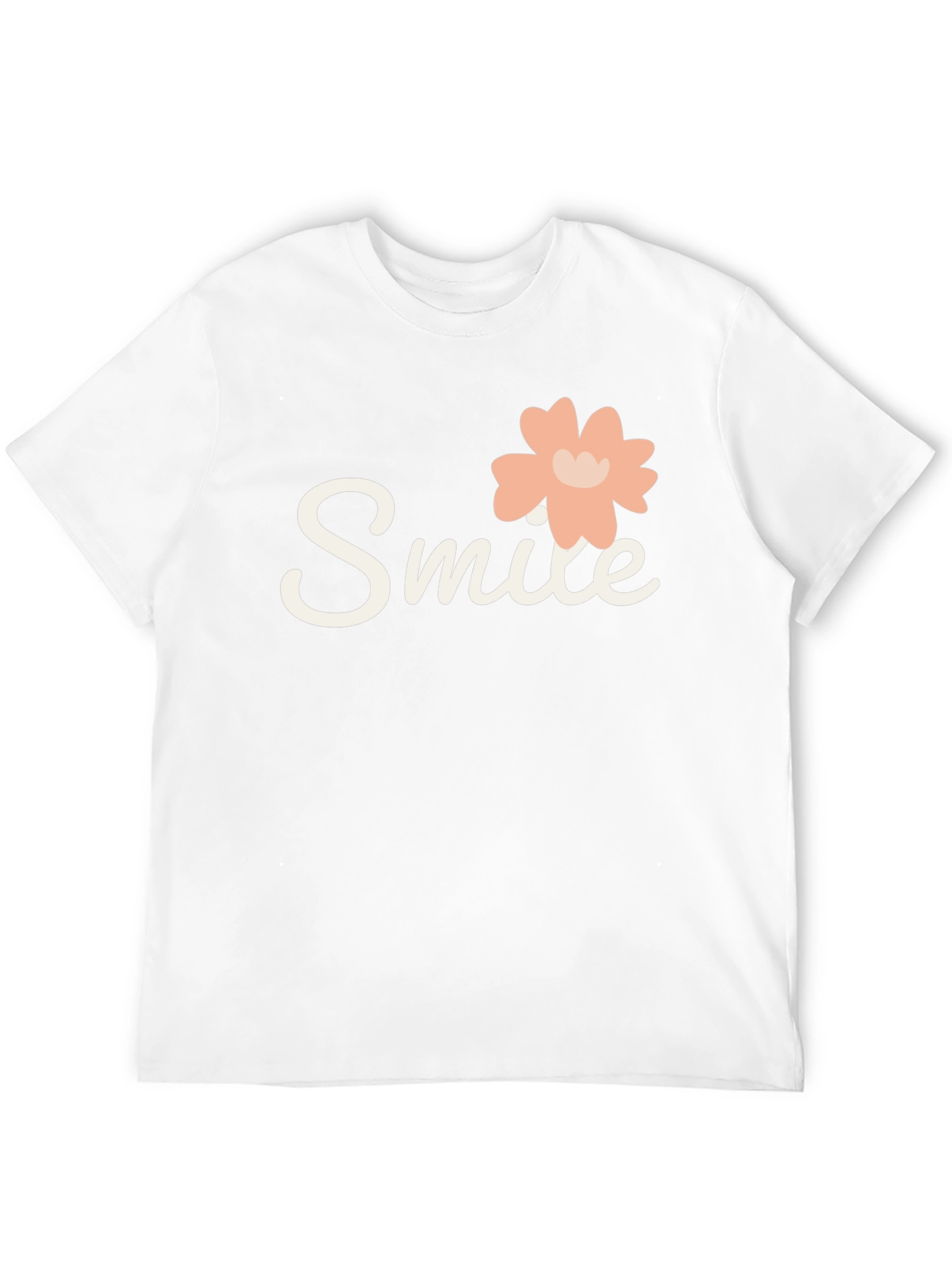Smile Graphic Tee - Black Cotton T-Shirt