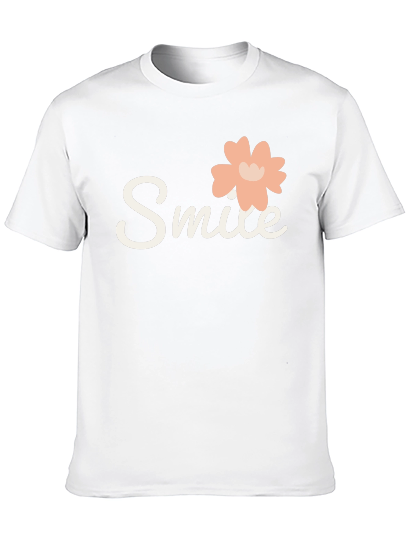 Smile Graphic Tee - Black Cotton T-Shirt