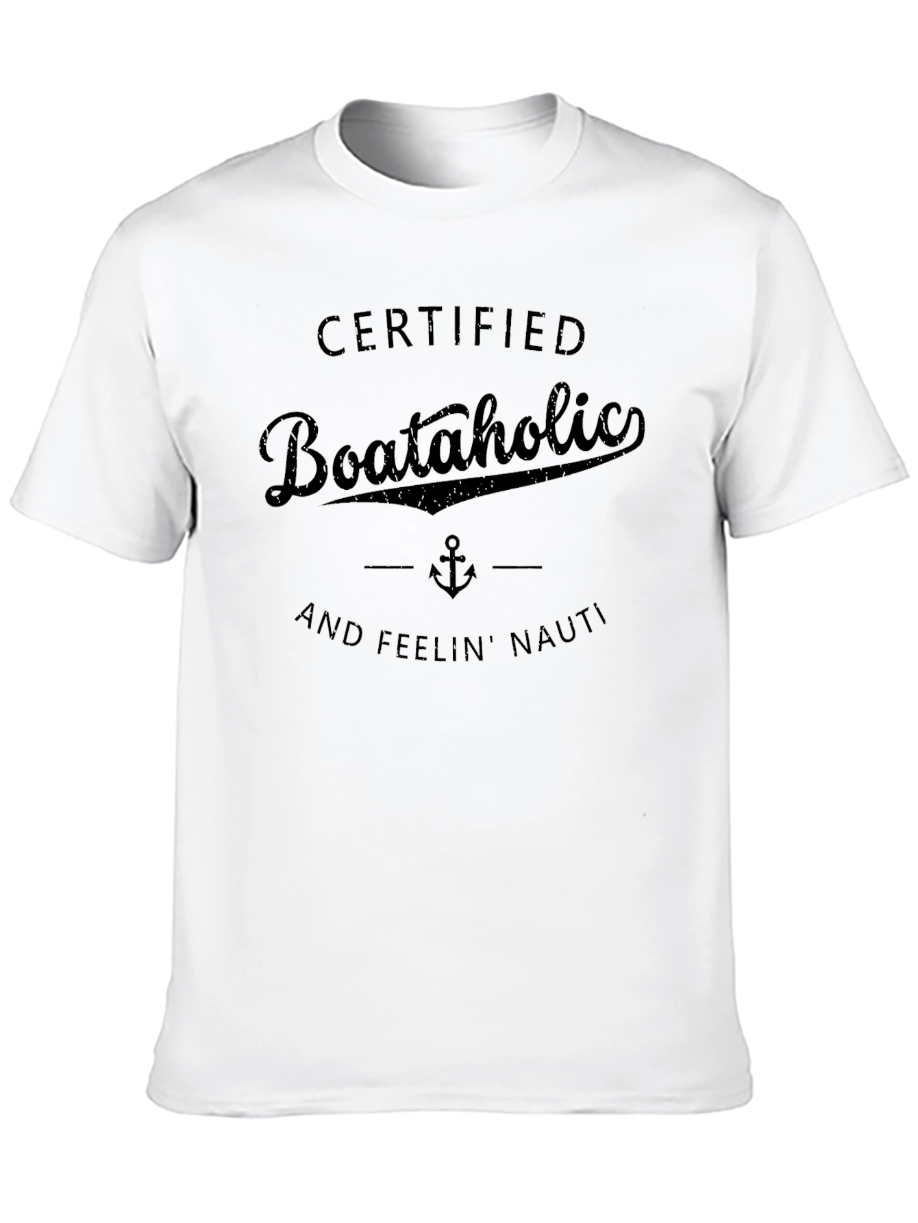 Certified Boataholic Graphic T-Shirt - Nauti Nautical Tee