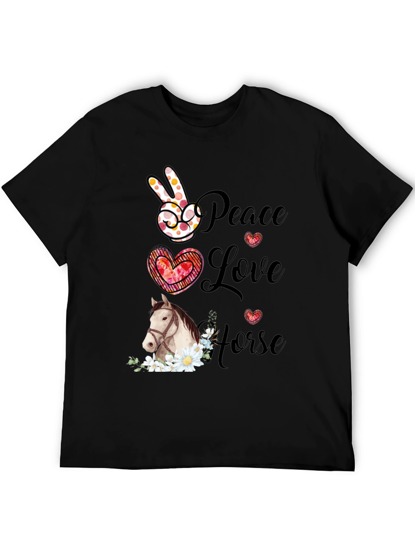 Peace Love Horse T-Shirt