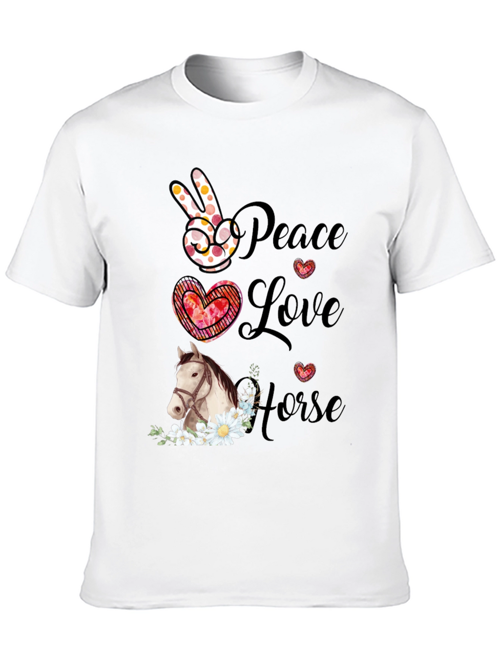 Peace Love Horse T-Shirt