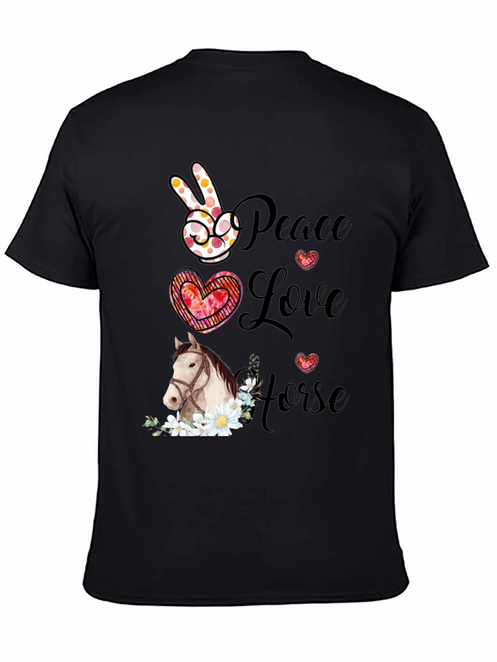 Peace Love Horse T-Shirt
