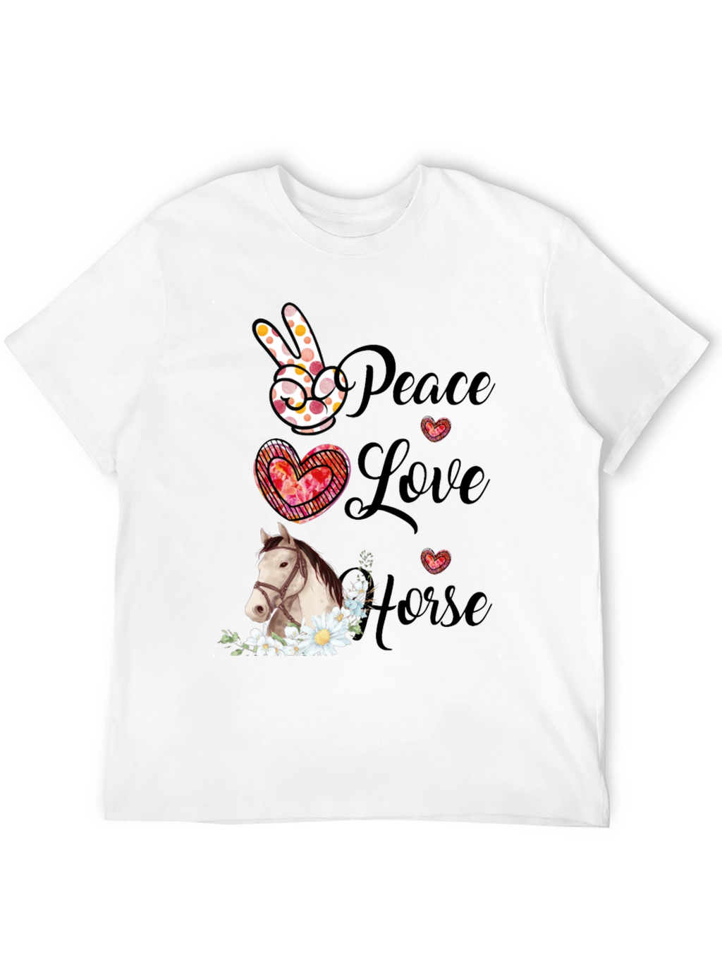Peace Love Horse T-Shirt