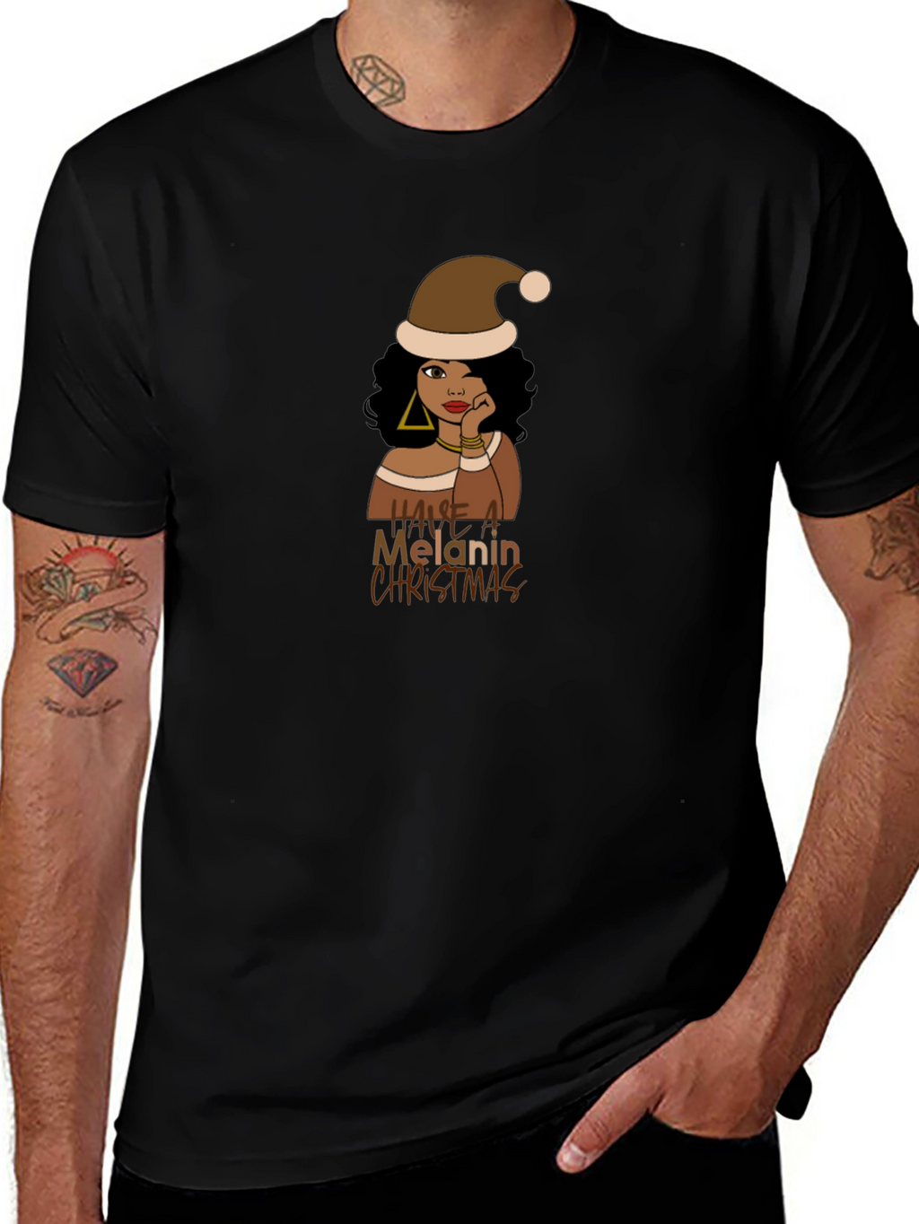 Melanin Christmas T-Shirt - Unisex