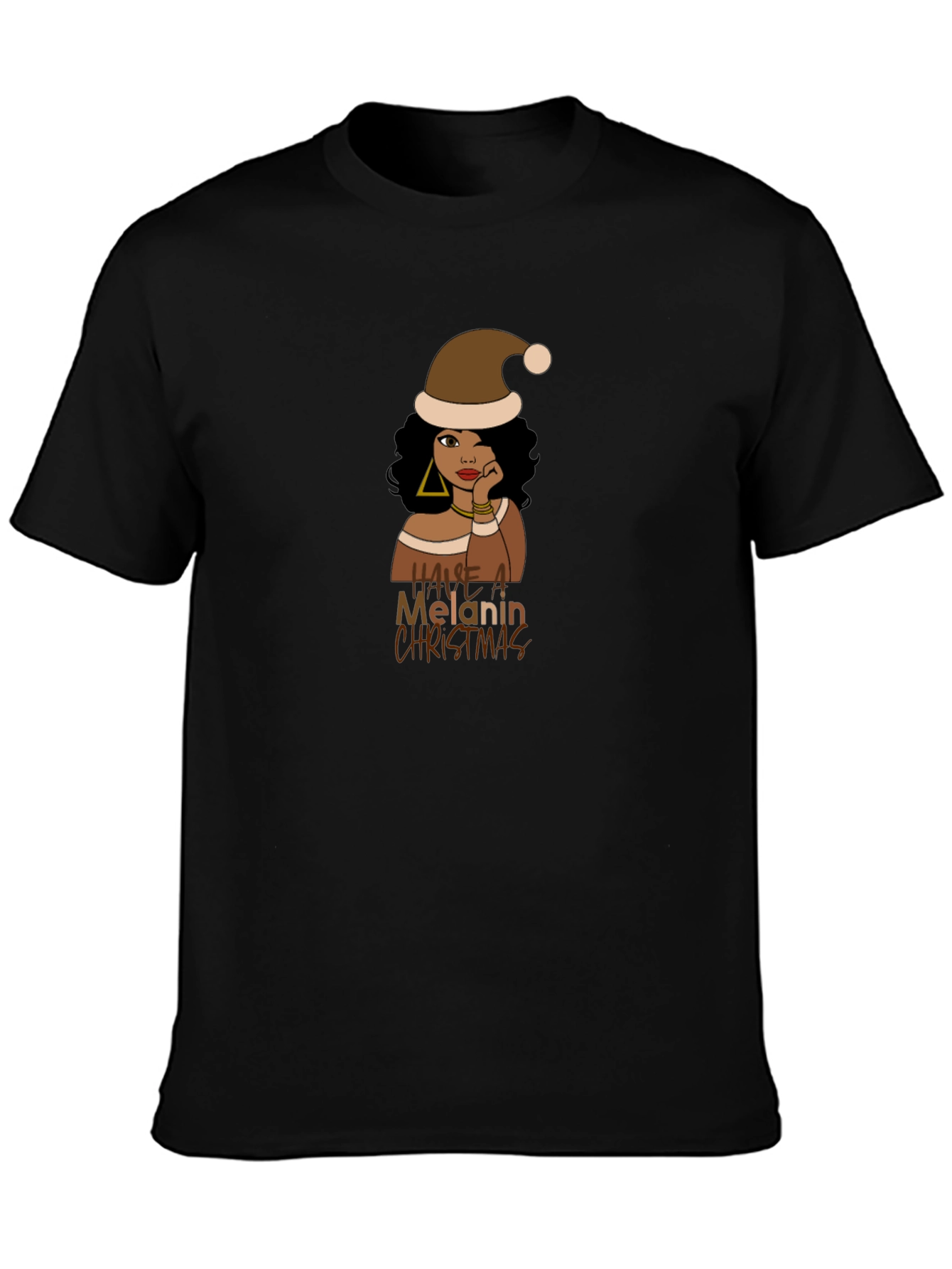 Melanin Christmas T-Shirt - Unisex