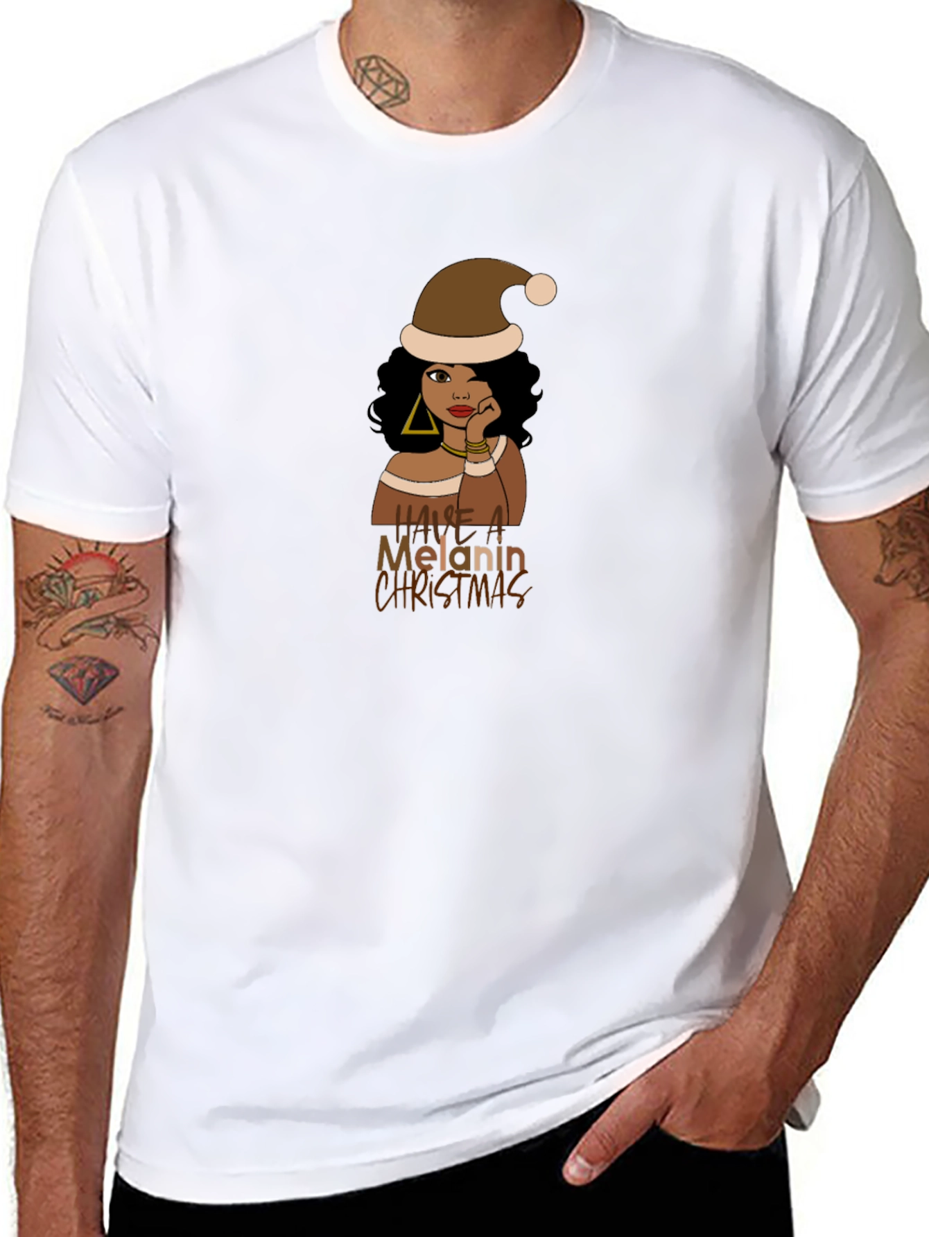 Melanin Christmas T-Shirt - Unisex