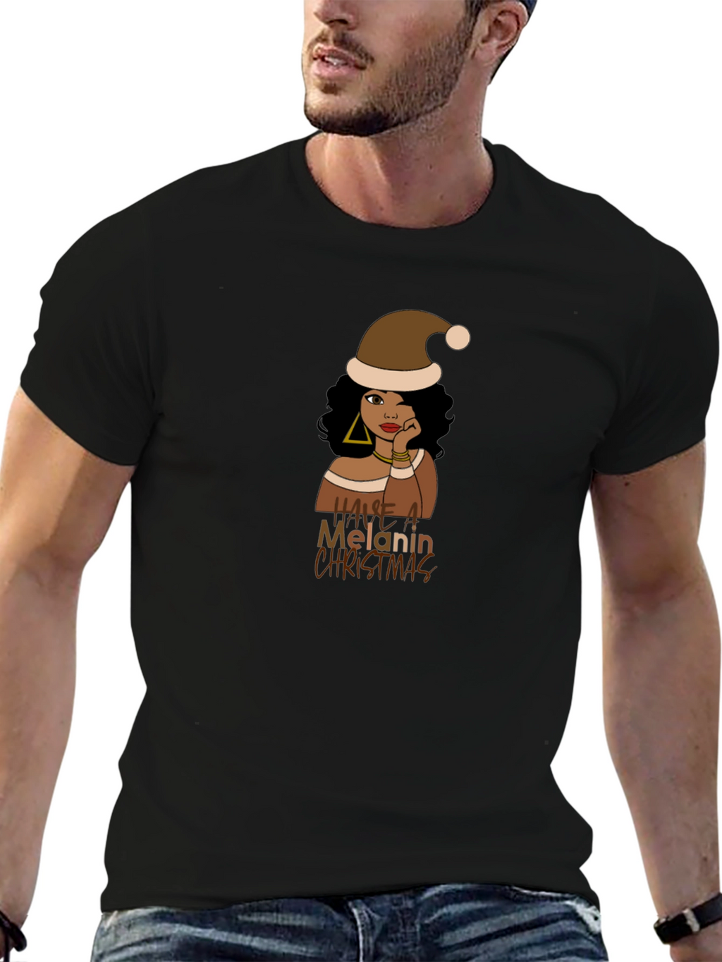 Melanin Christmas T-Shirt - Unisex
