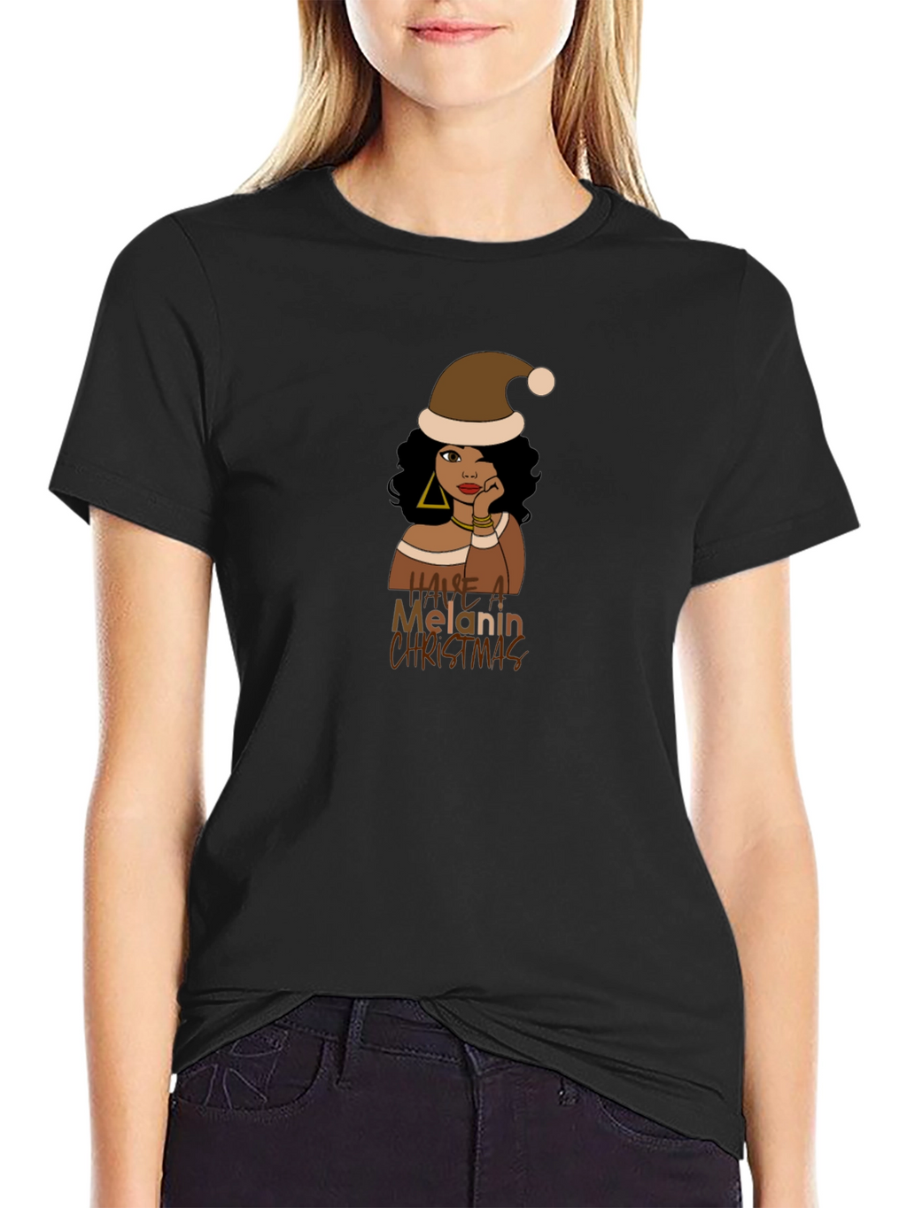 Melanin Christmas T-Shirt - Unisex