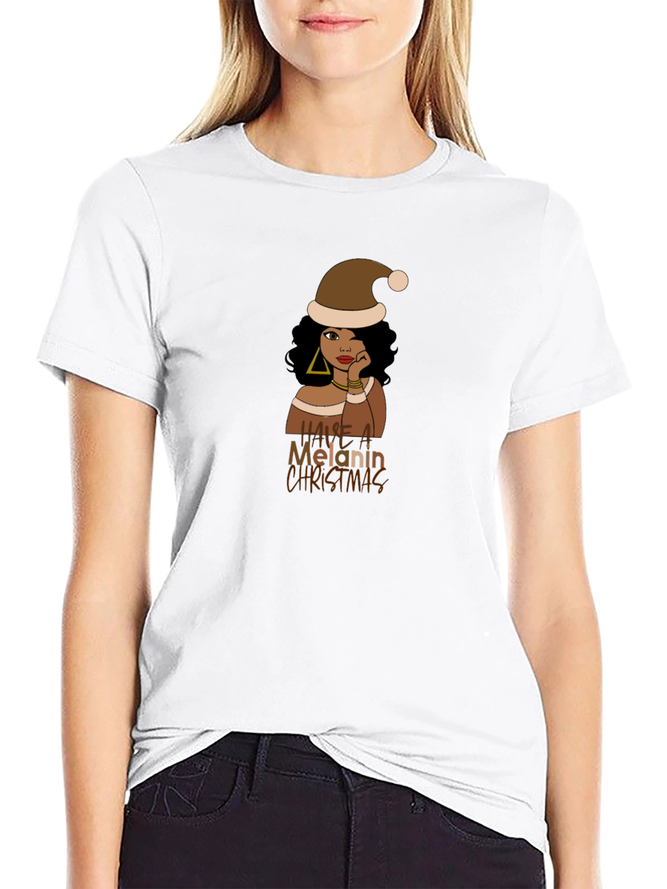 Melanin Christmas T-Shirt - Unisex