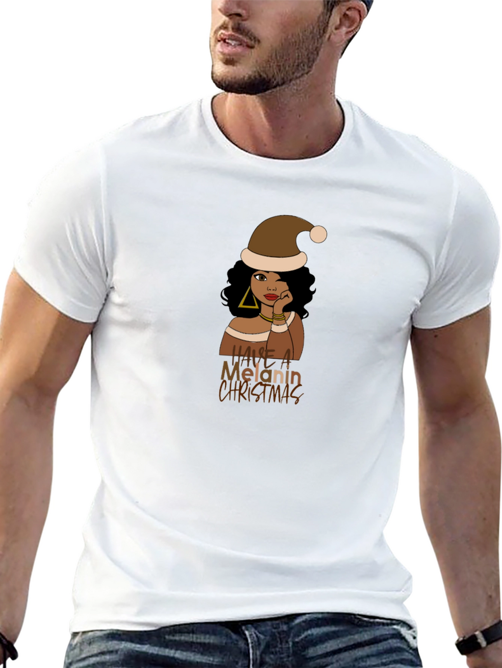 Melanin Christmas T-Shirt - Unisex