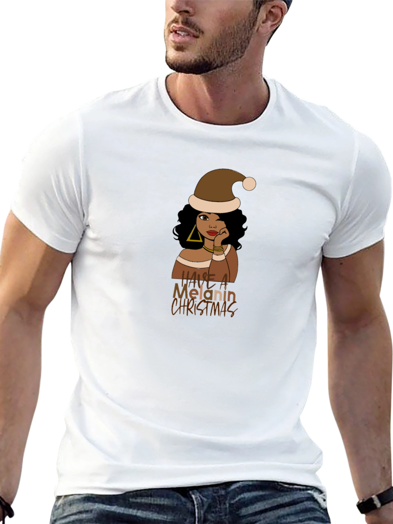 Melanin Christmas T-Shirt - Unisex