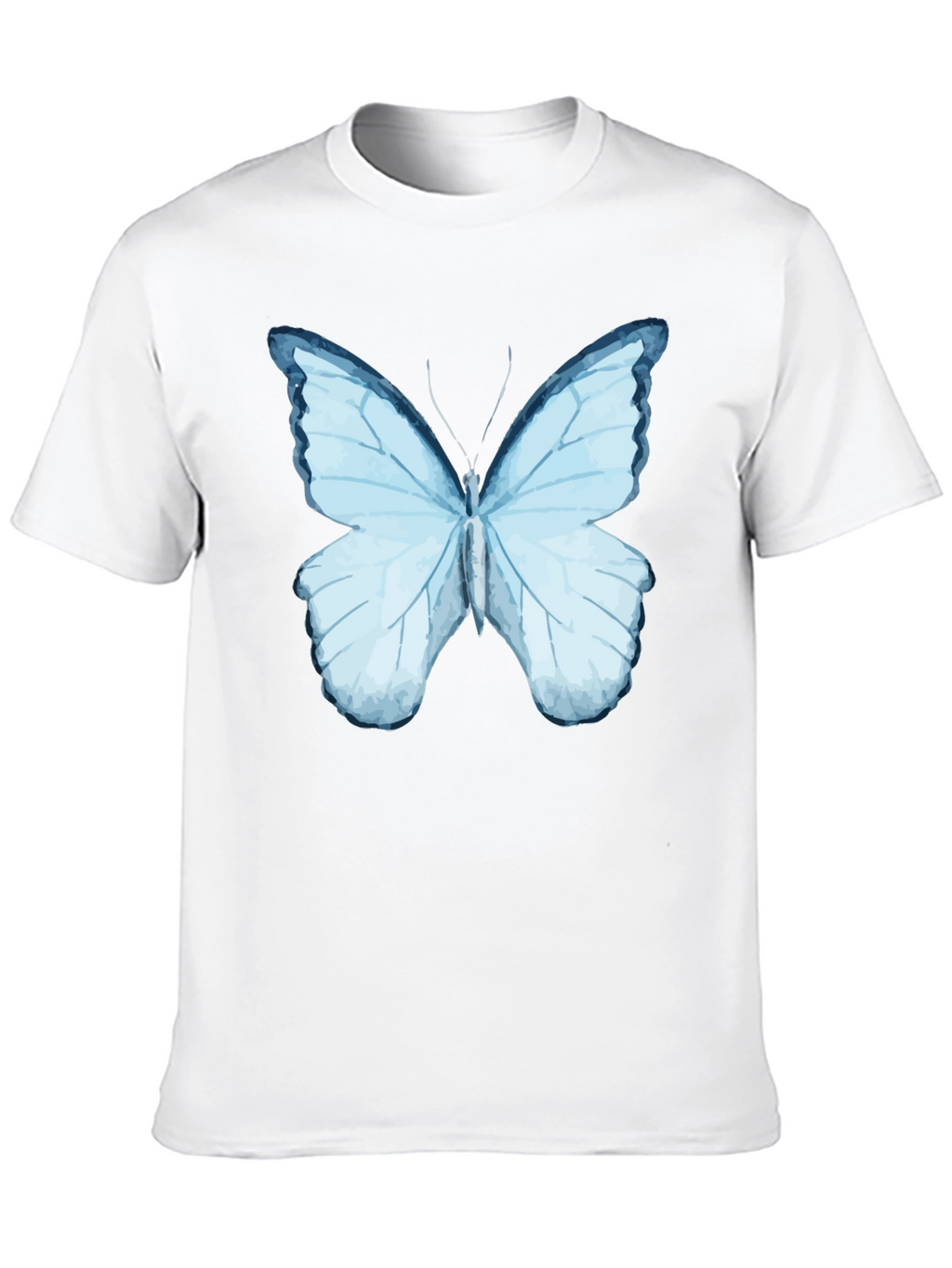 Butterfly Graphic Print Black T-Shirt